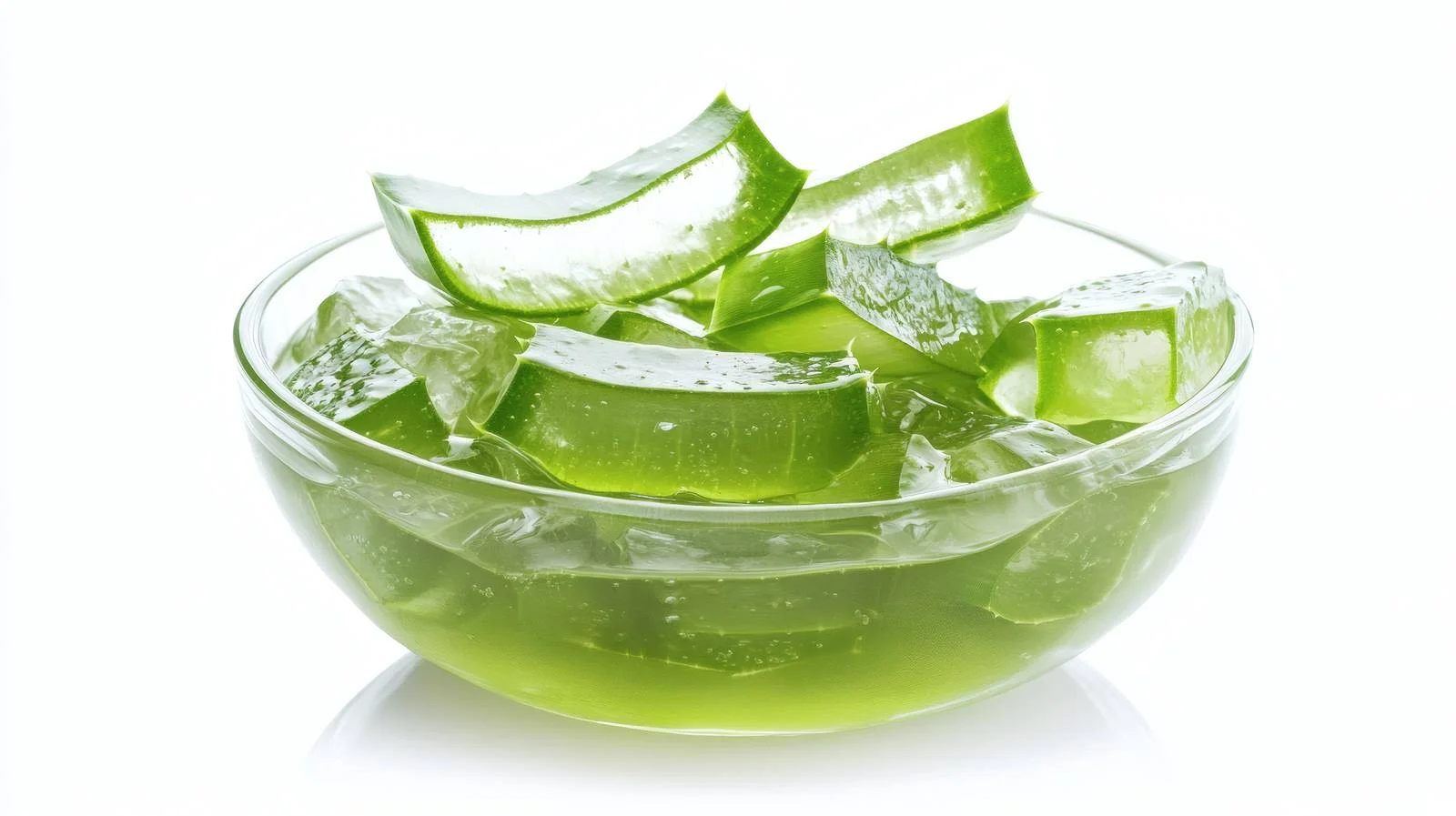 Aloe Vera Leaves and Gel on White Background — free download from Dotvec
