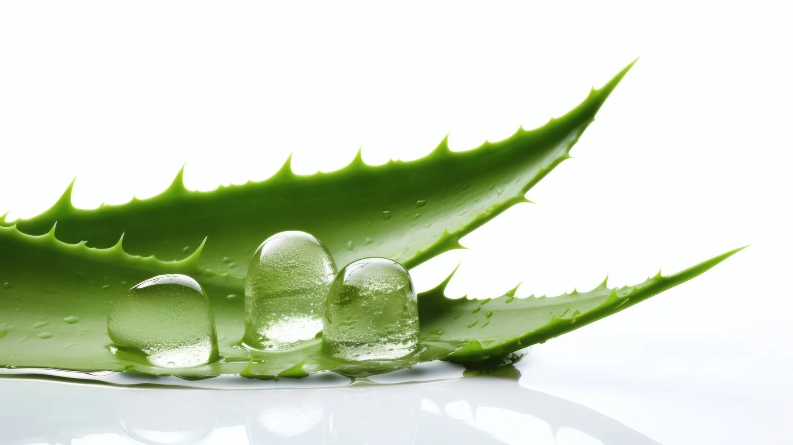 Aloe Vera Leaves and Gel White Background — free download from Dotvec