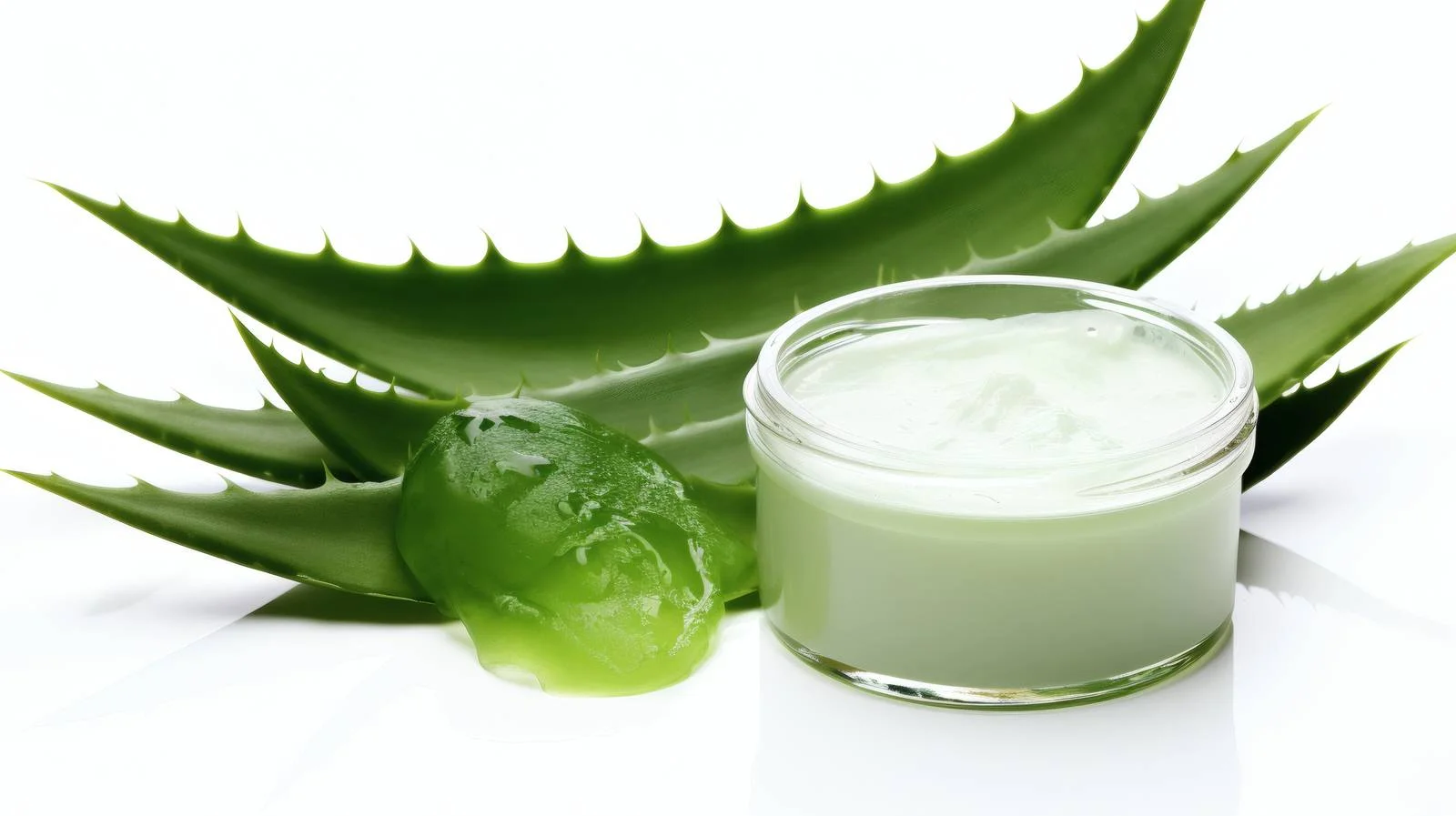 Aloe Vera Leaves and Gel on White — free download from Dotvec