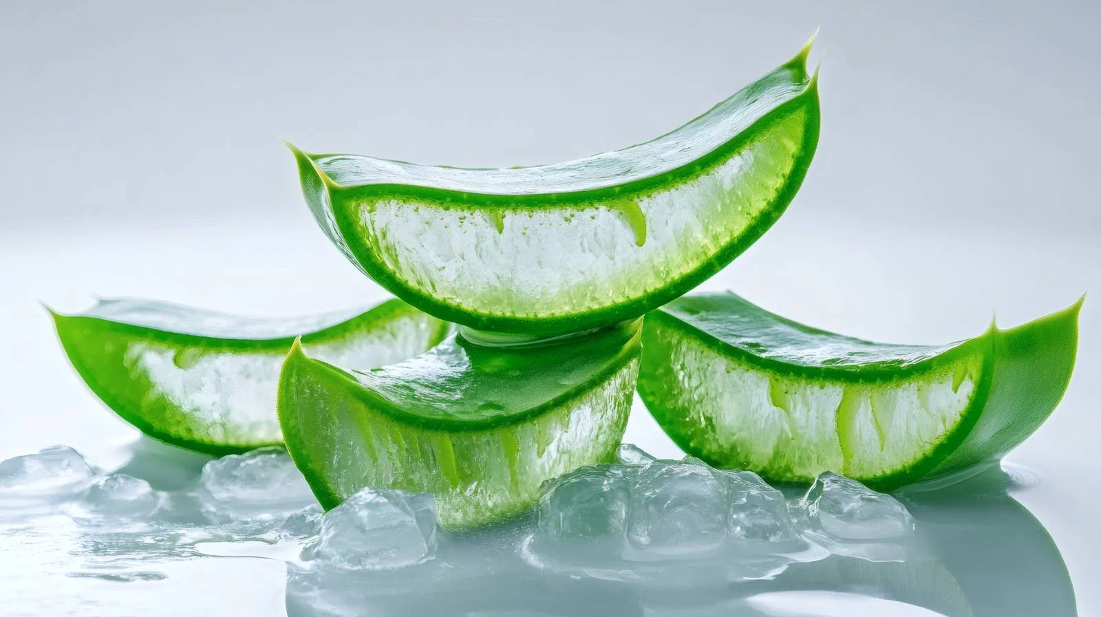 Fresh Aloe Vera Leaves Sliced Gel – free aloe image from Dotvec