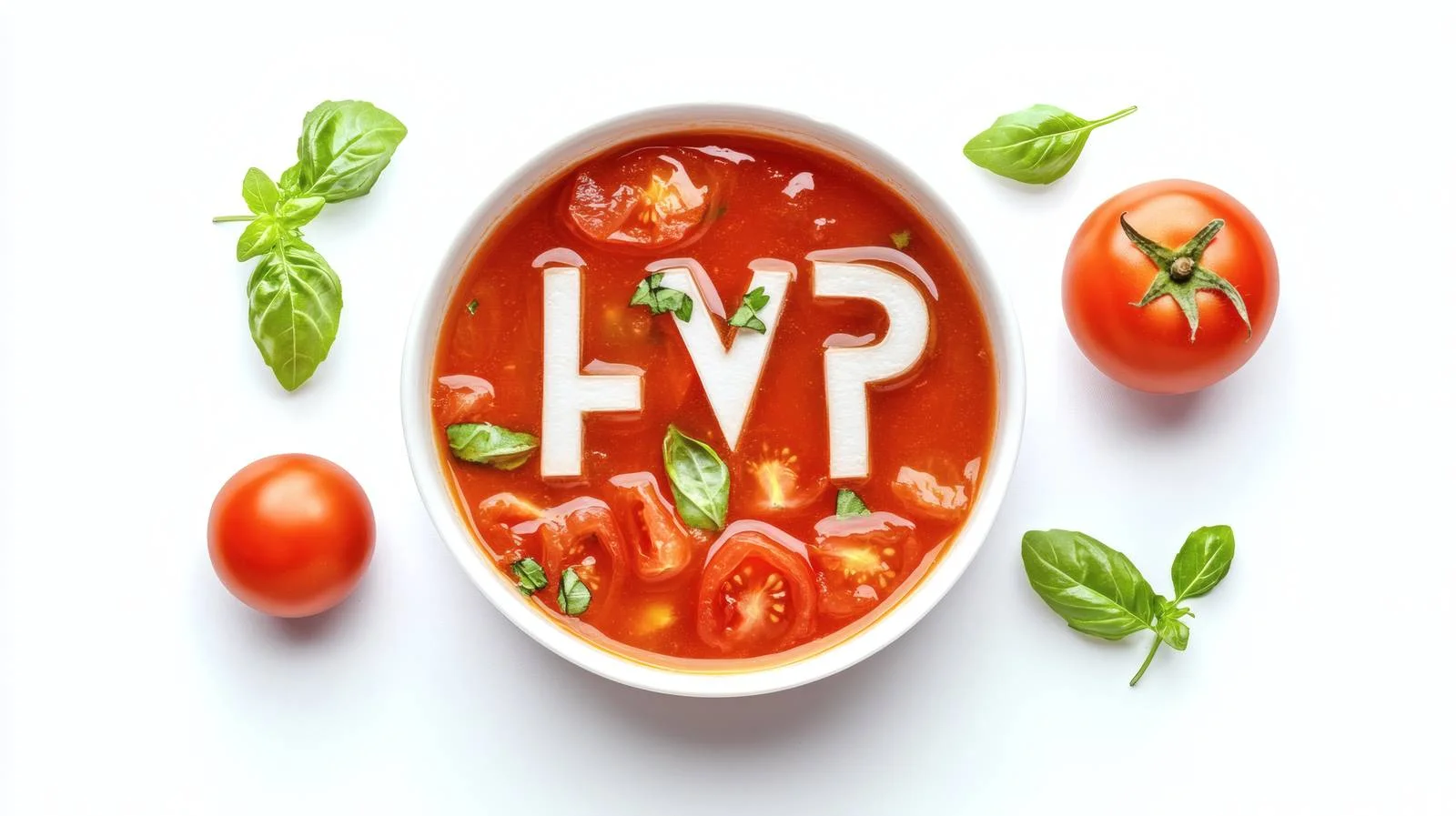 Alphabet Tomato Soup on White Background — free download from Dotvec