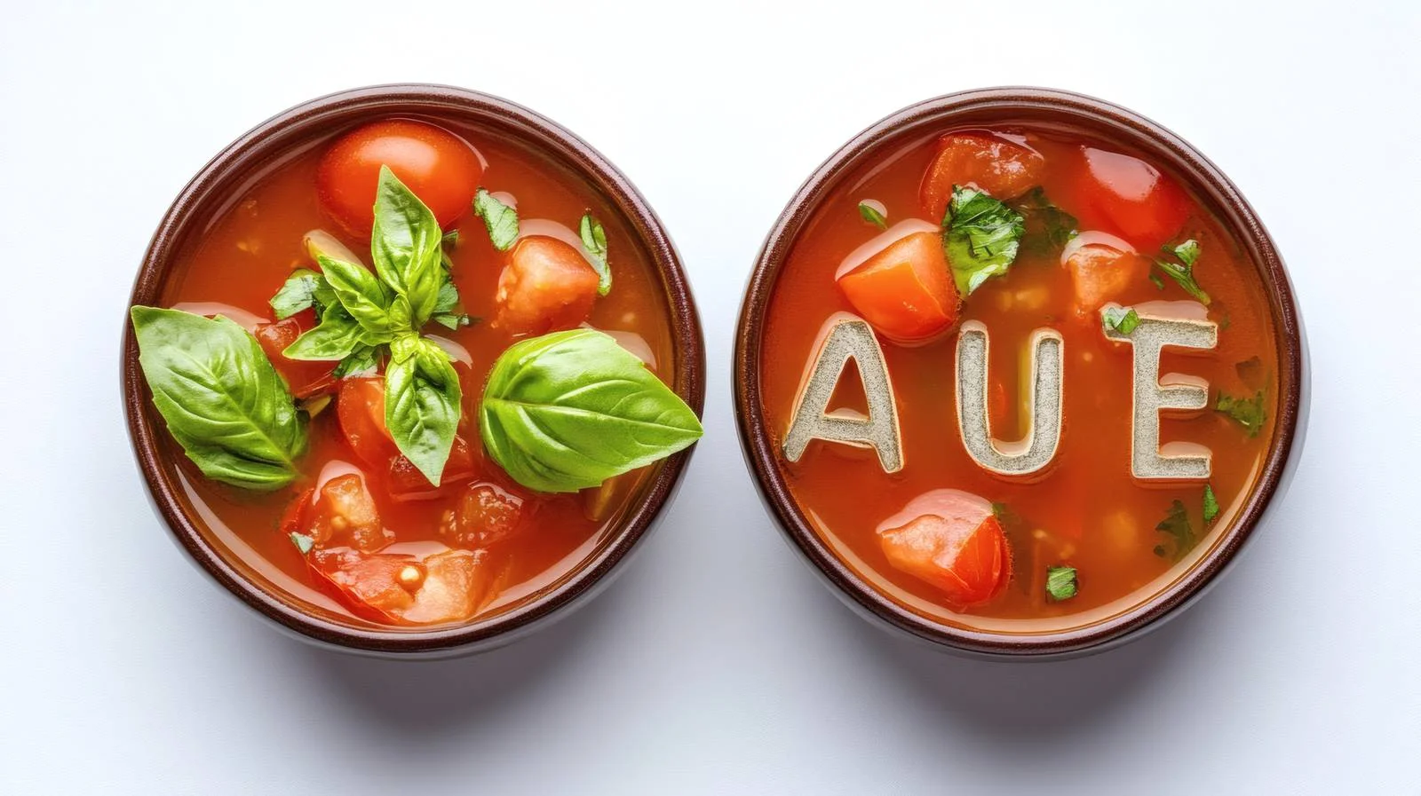 Vibrant Alphabet Tomato Soup on White — free download from Dotvec