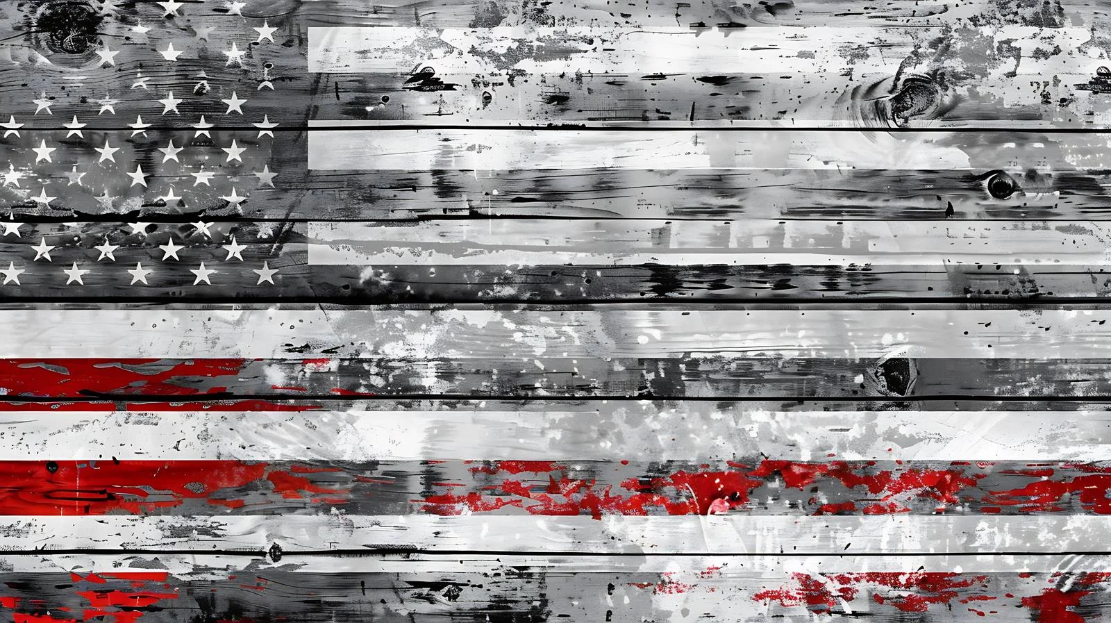 Old American flag on rustic wood background — free download from Dotvec