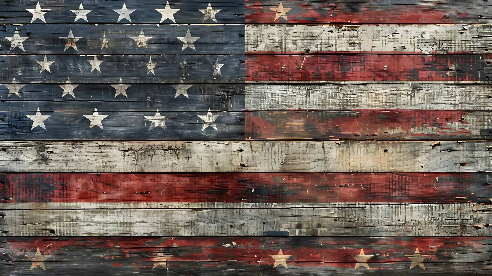 Patriotic American Flag on Grunge Background — free download from Dotvec
