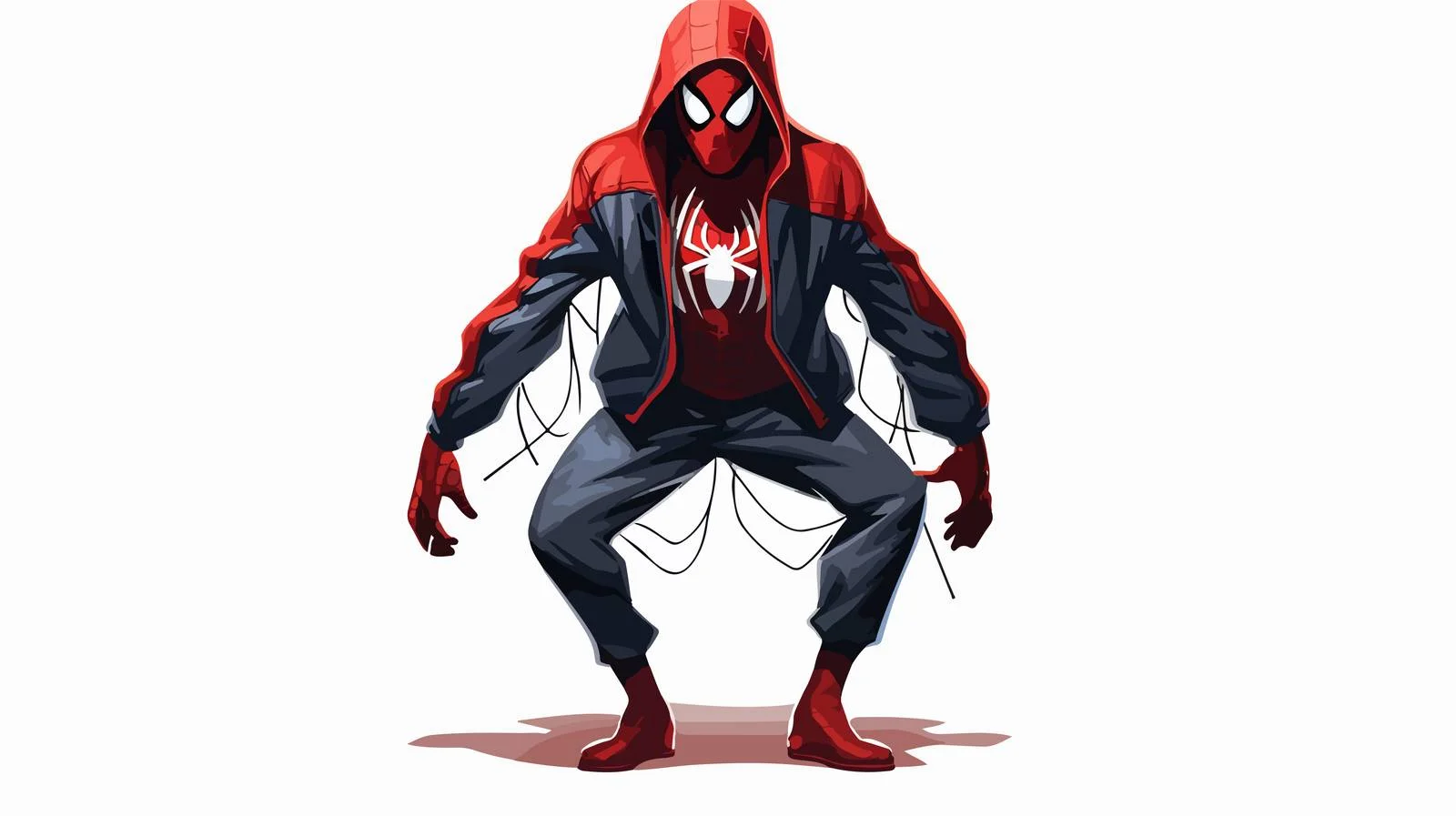 Actor in Spiderman Costume Studio Shot — free download from Dotvec