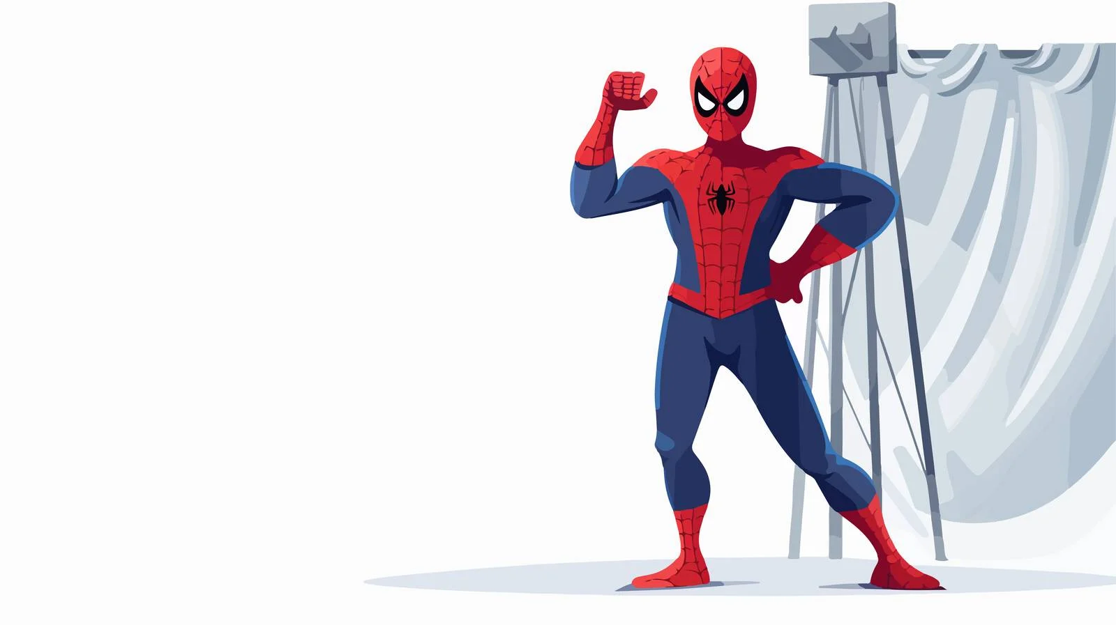 Actor in Spiderman Costume Studio Portrait — free download from Dotvec