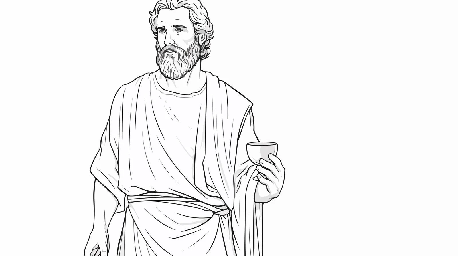 Ancient Greek Man Carrying Pottery Vessel — free download from Dotvec