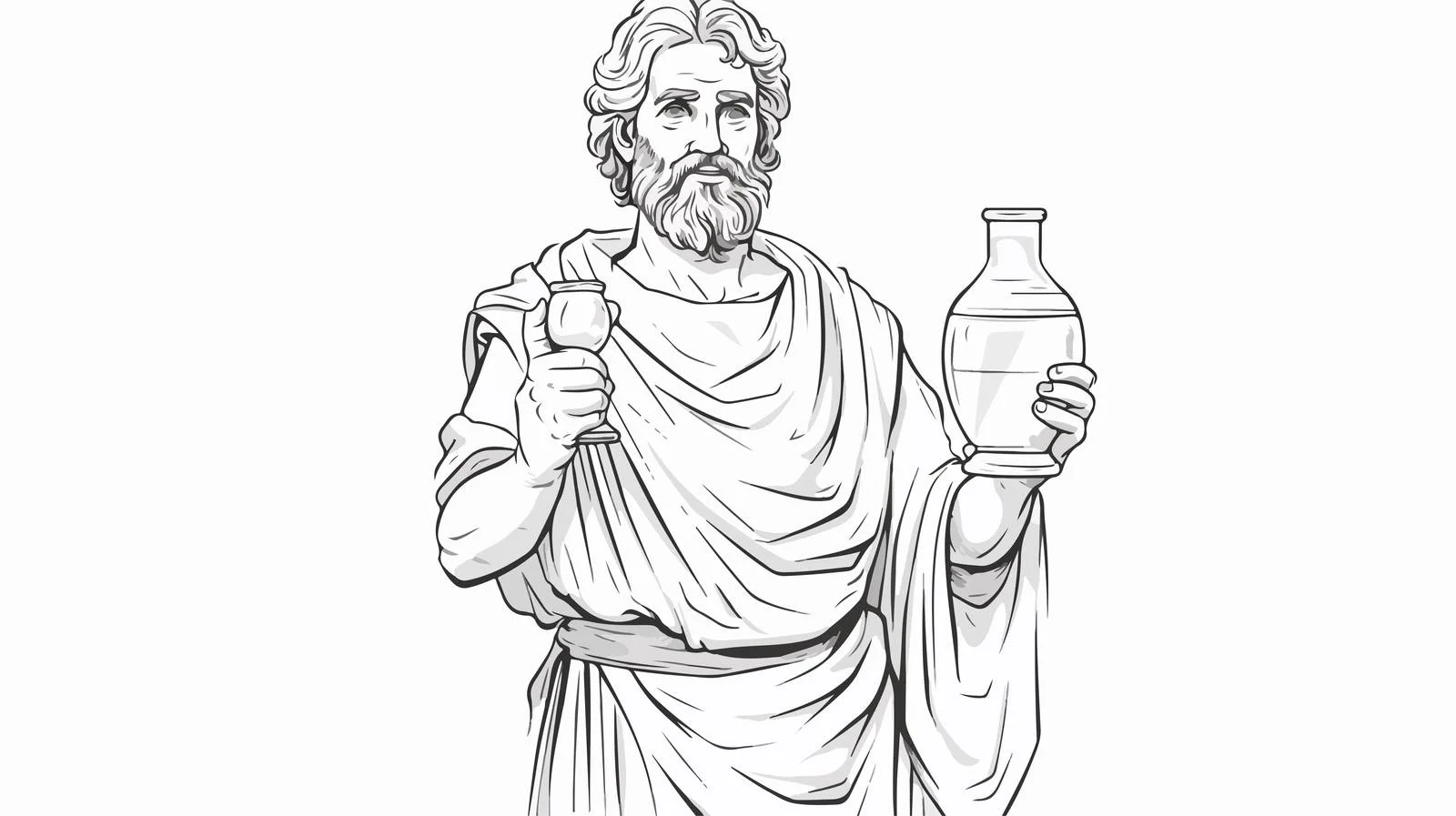 Ancient Greek Man Carrying Tunic — free download from Dotvec