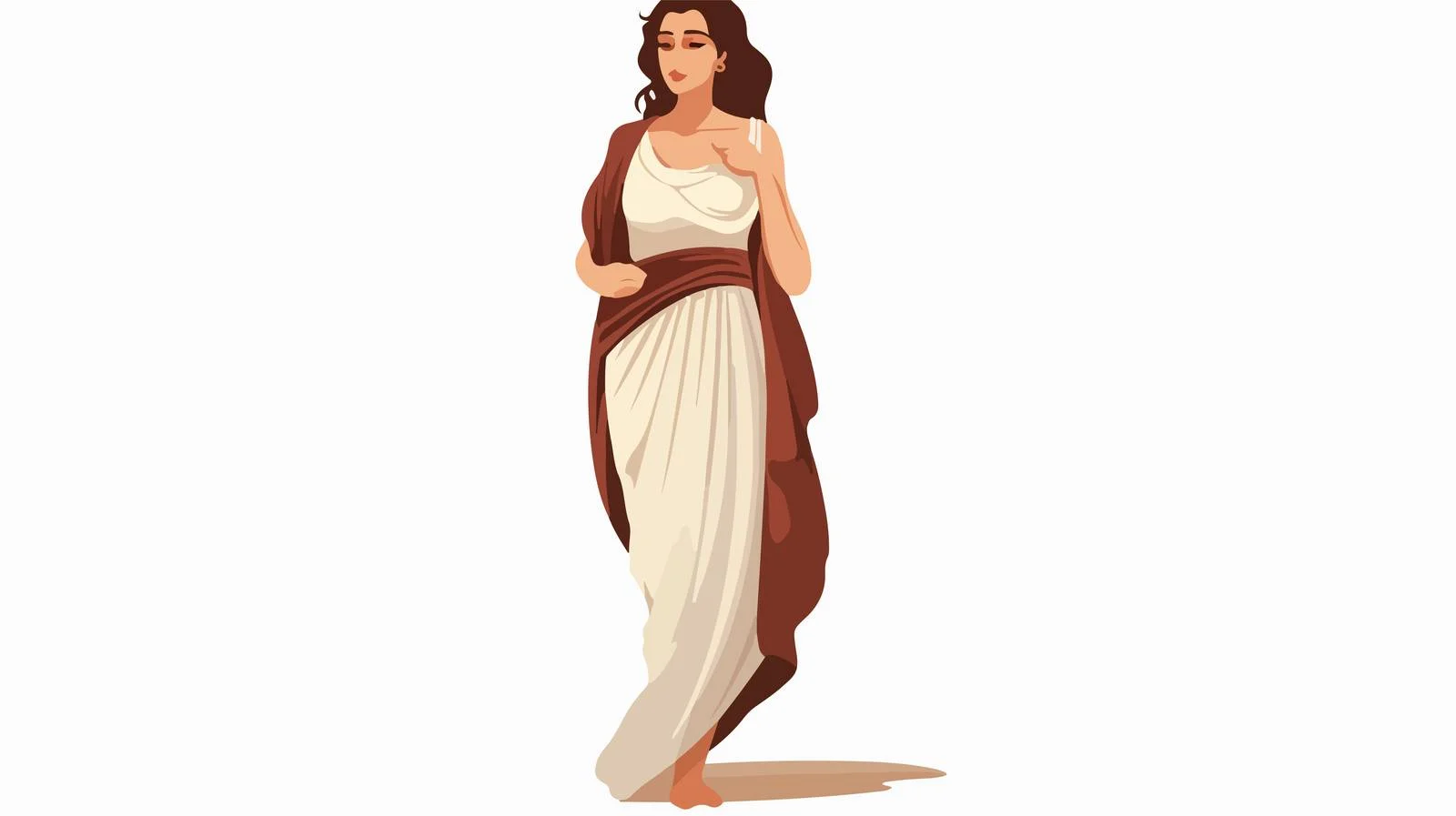 Greek Woman in Tunic — free download from Dotvec