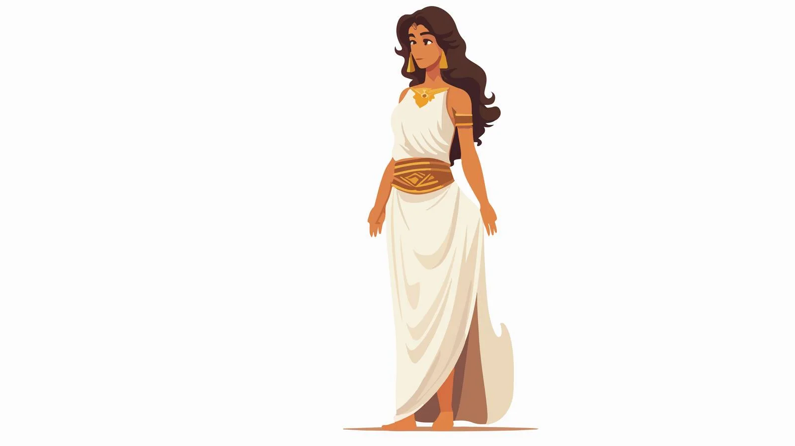 Ancient Greek Woman in Tunic — free download from Dotvec
