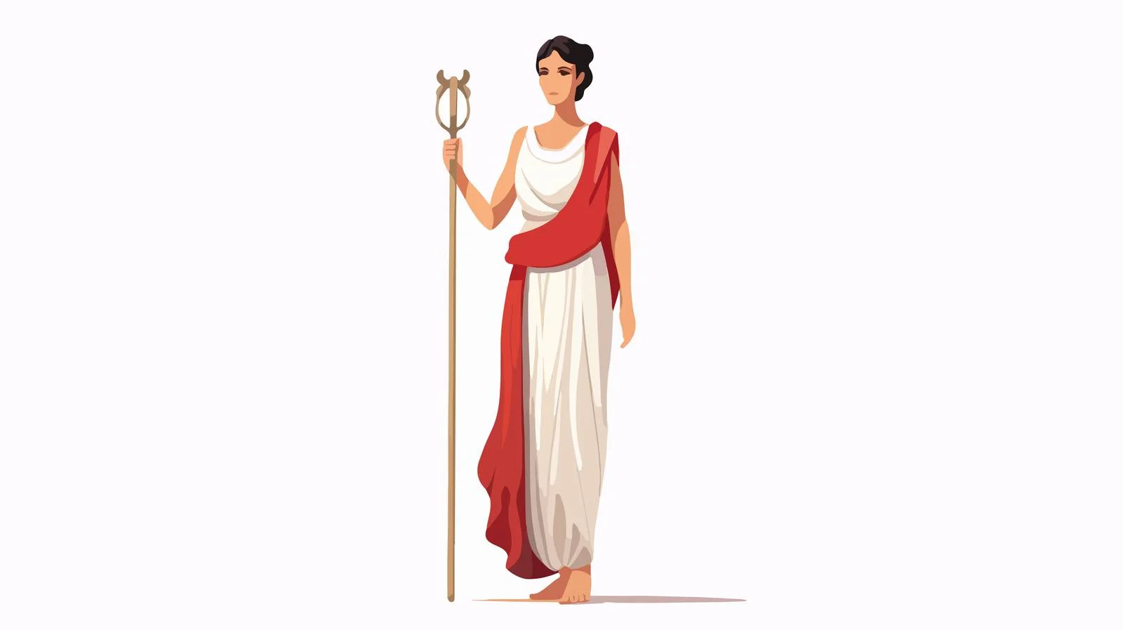 Ancient Greek Woman in Tunic — free download from Dotvec