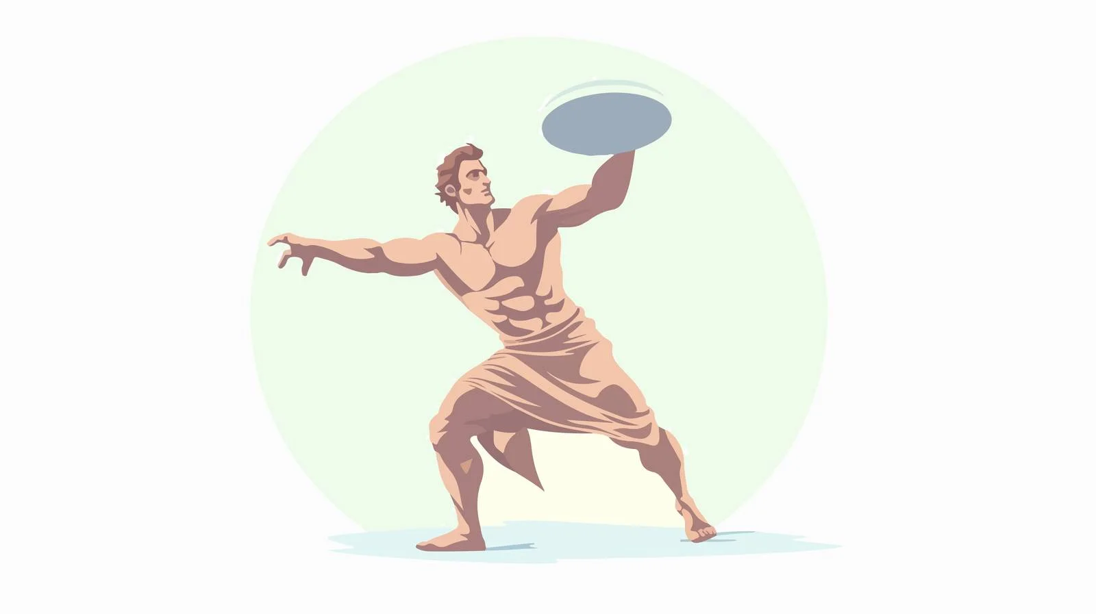 Ancient Greek Discobolus Sculpture — free download from Dotvec