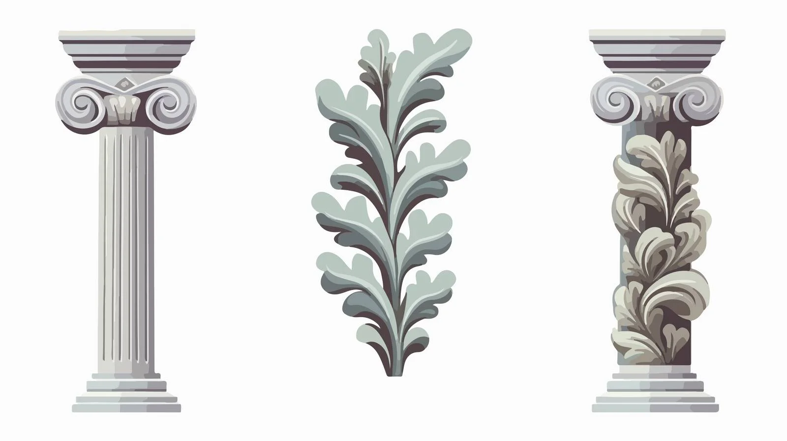Ancient Greek Acanthus Leaf Ornament — free download from Dotvec