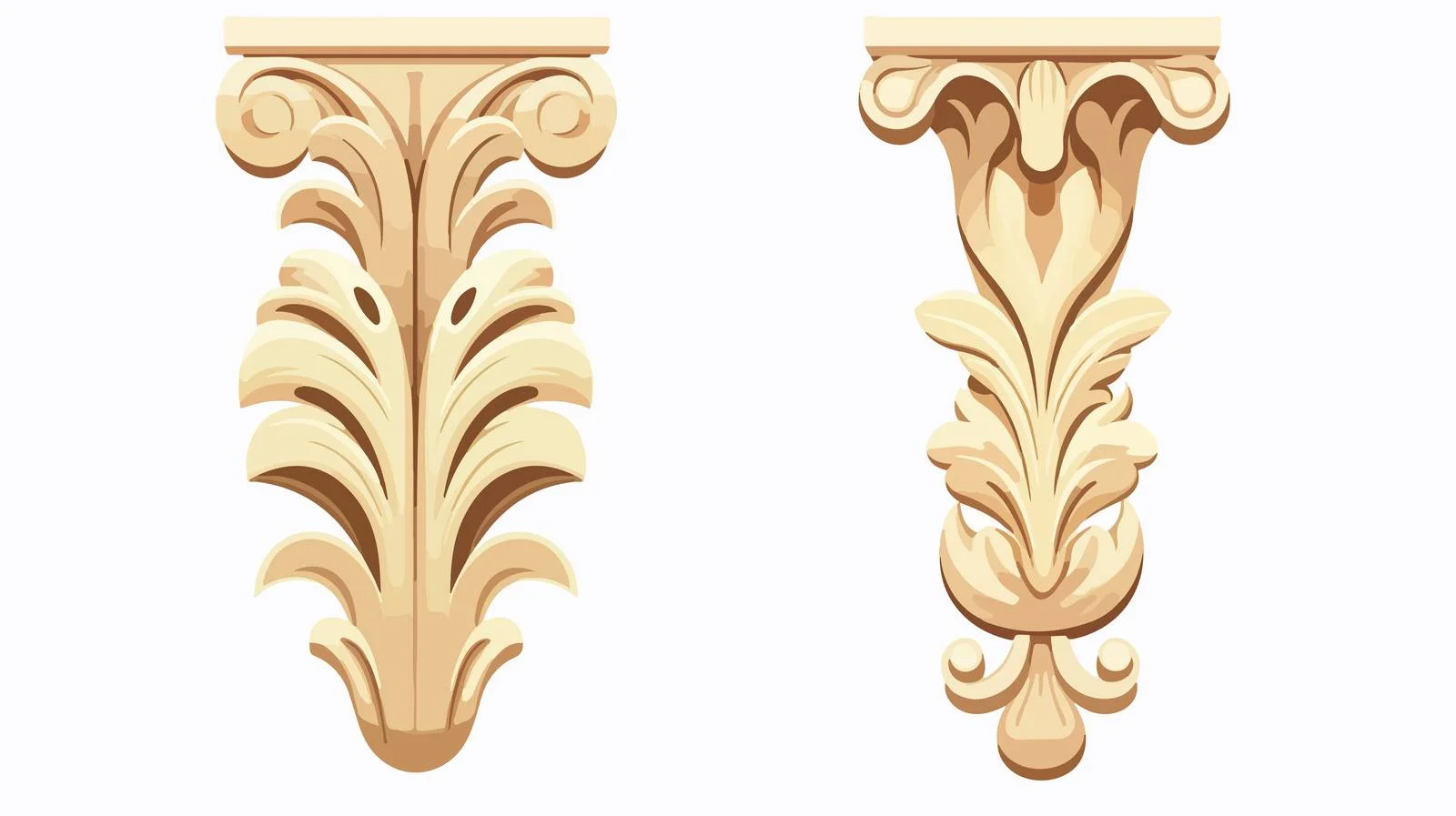 Ancient Greek Acanthus Leaf Ornament — free download from Dotvec