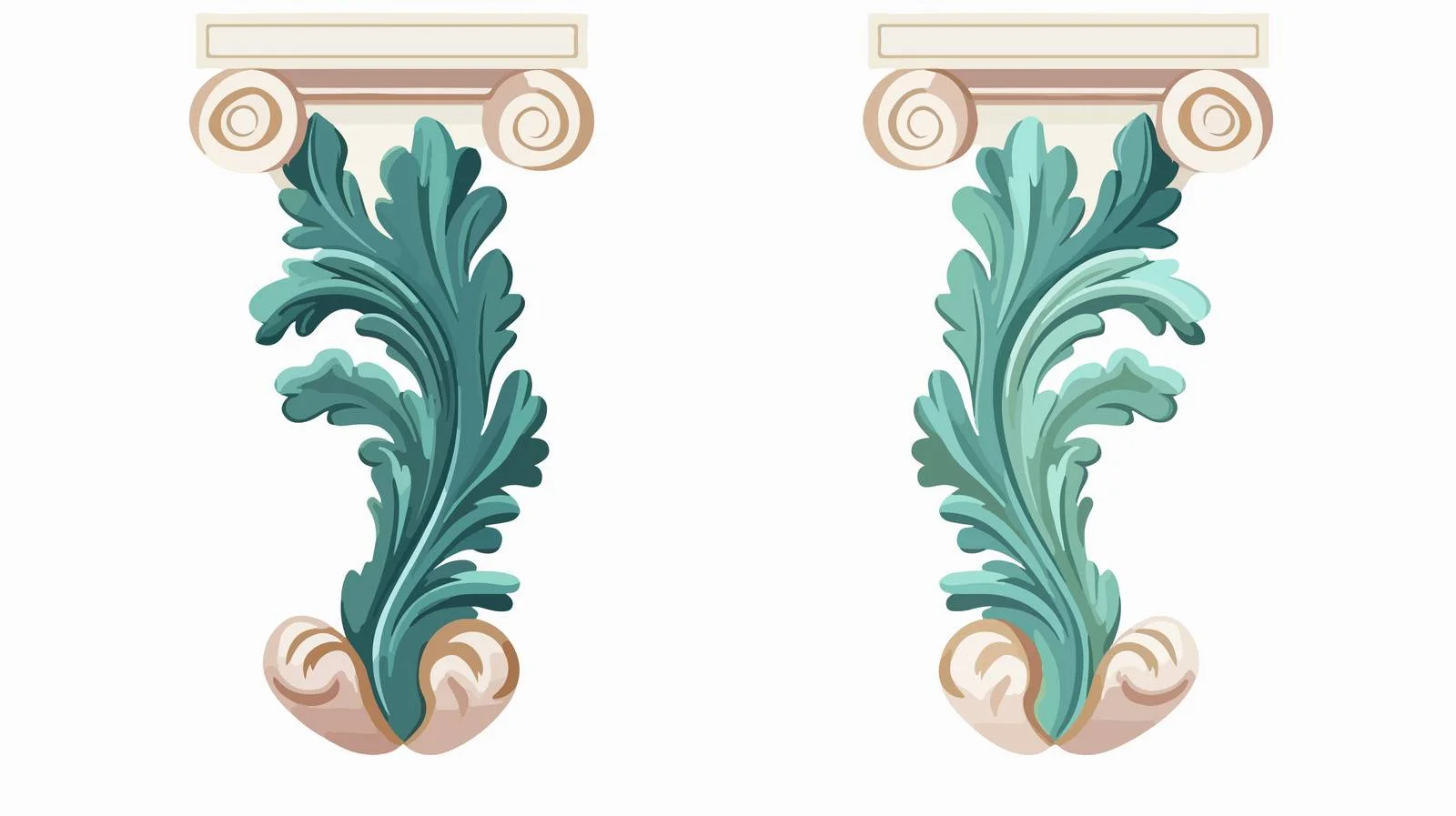 Ancient Greek Acanthus Leaf Ornament — free download from Dotvec