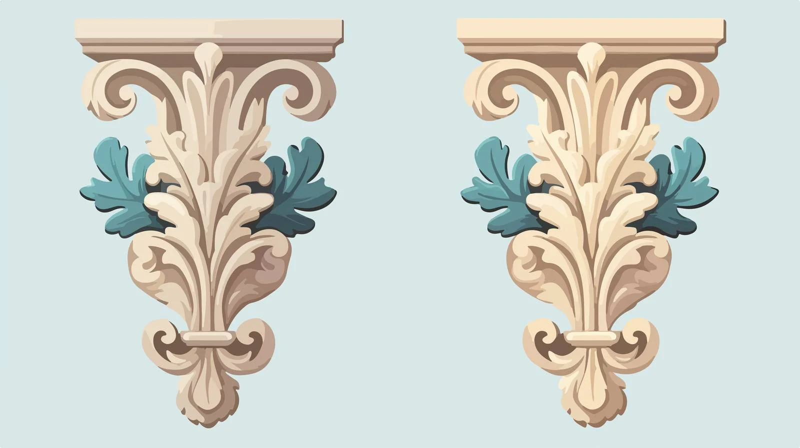 Ancient Greek Acanthus Leaf Ornament — free download from Dotvec