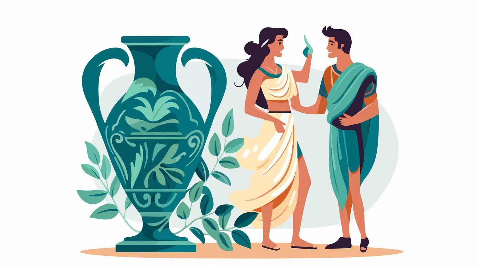 Ancient Greek Vase for Water and Wine — free download from Dotvec