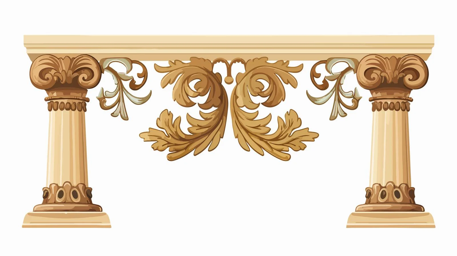 Ancient Greek Columns Background Design — free download from Dotvec