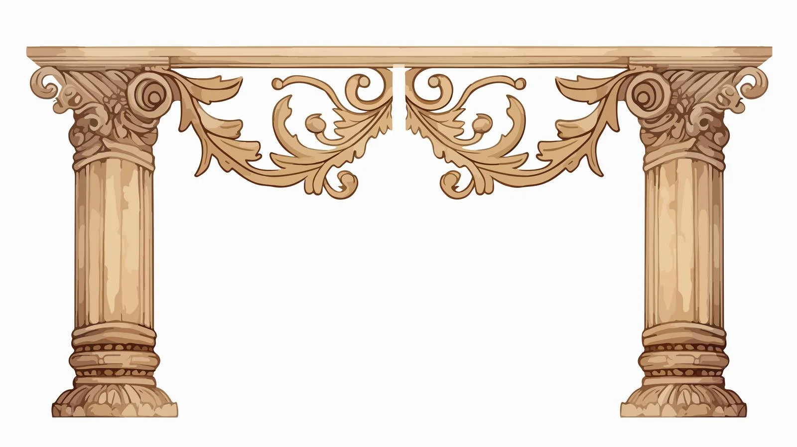 Ancient Greek Columns Natural Background — free download from Dotvec