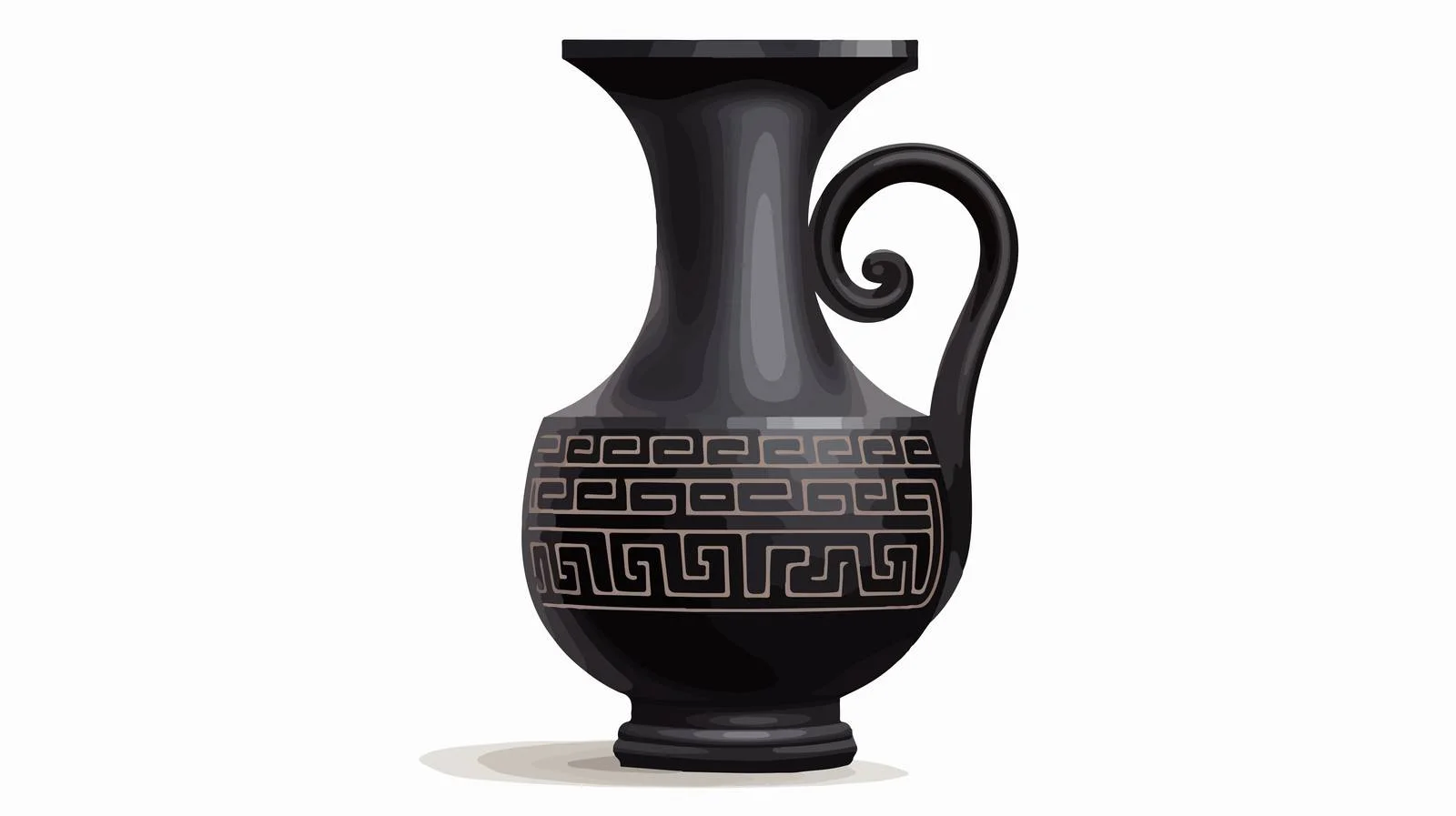 Ancient Greek Vase Meander Ornament — free download from Dotvec