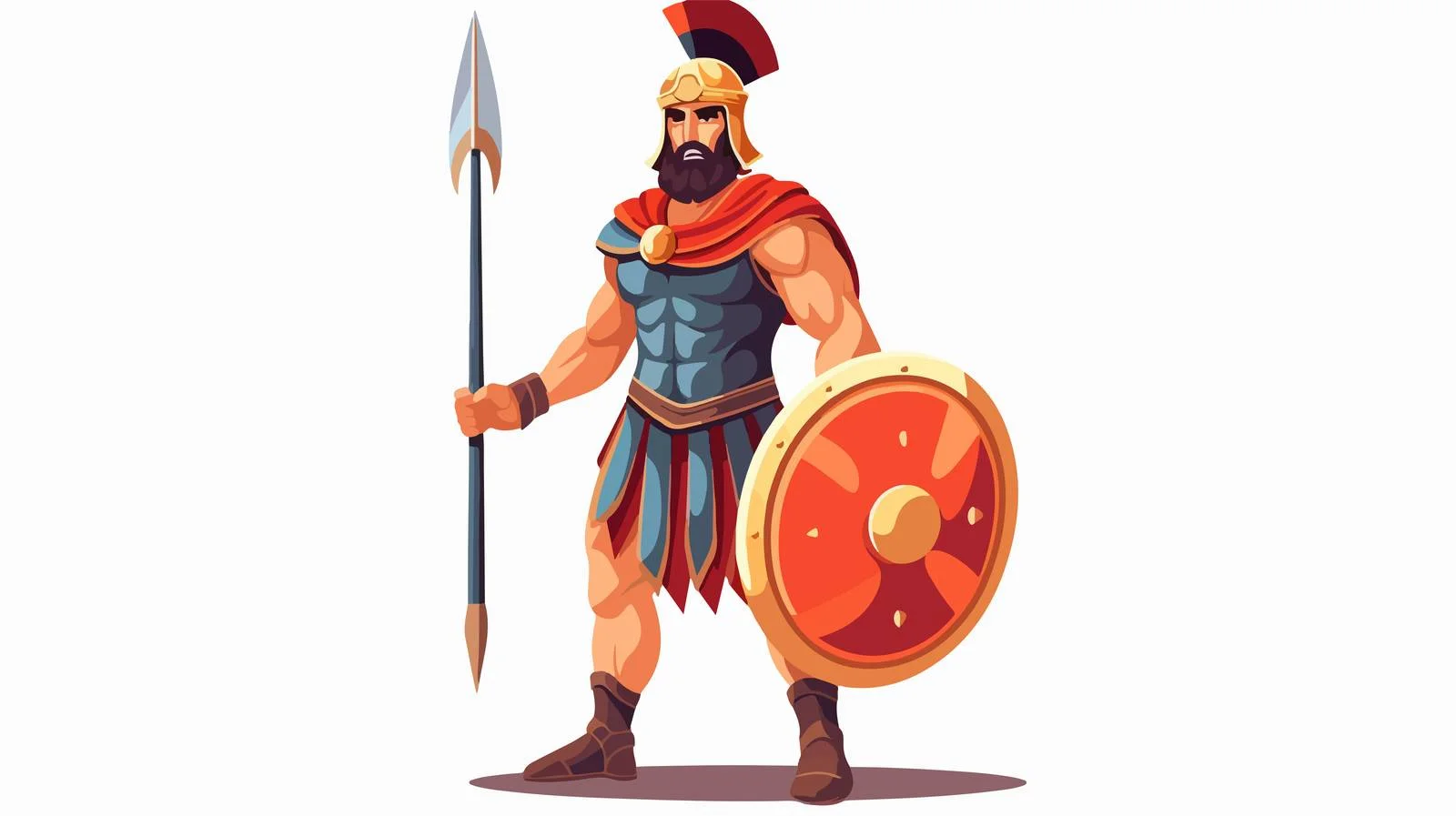 Ancient Greek Warrior Weapon Isolated — free download from Dotvec