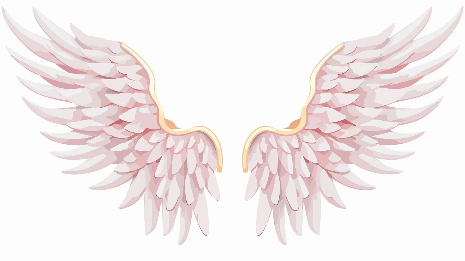 Angel Wings Kids Head Ring Design — free download from Dotvec