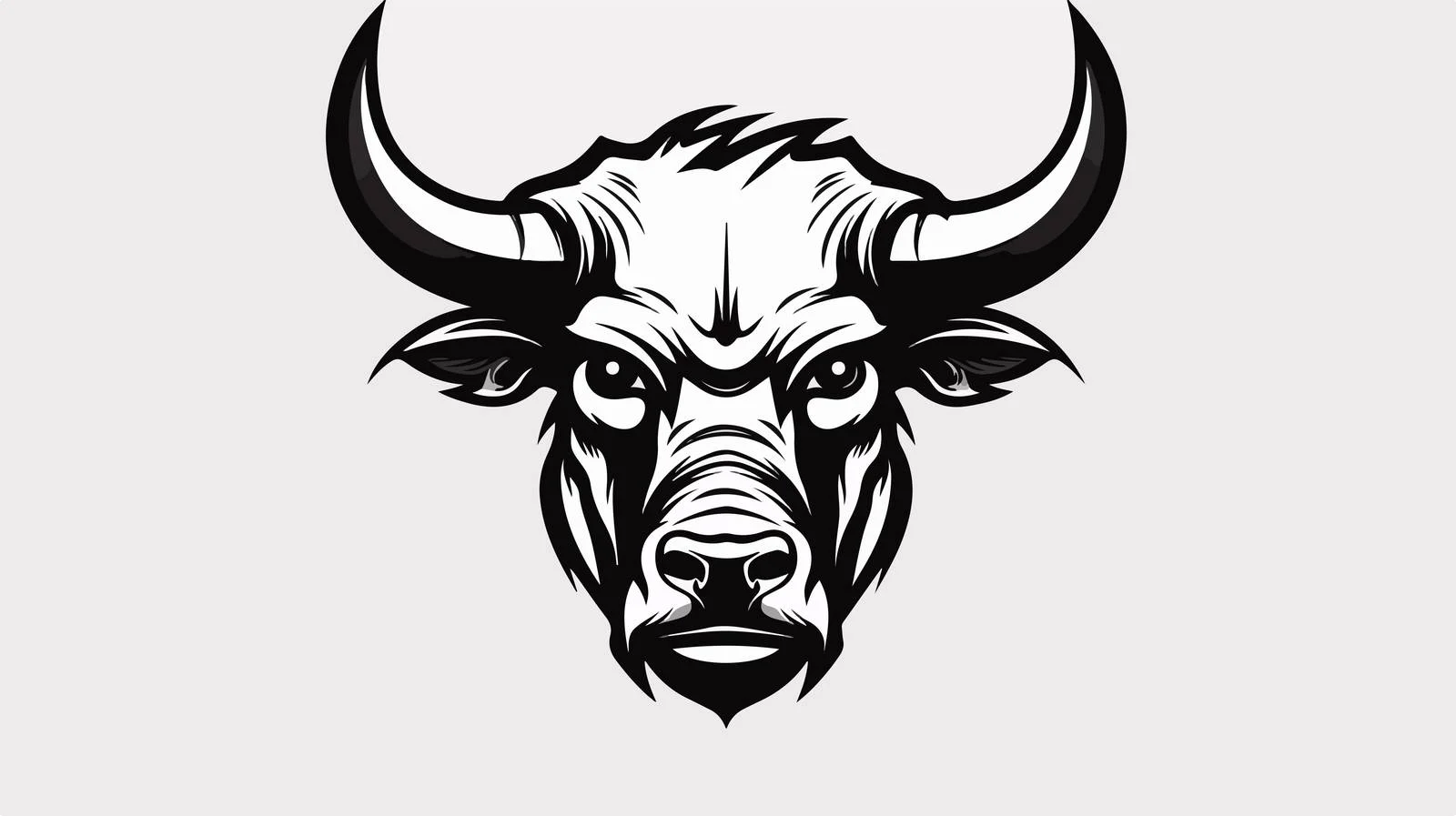 Detailed Angry Bull Head Logo Vector — free download from Dotvec