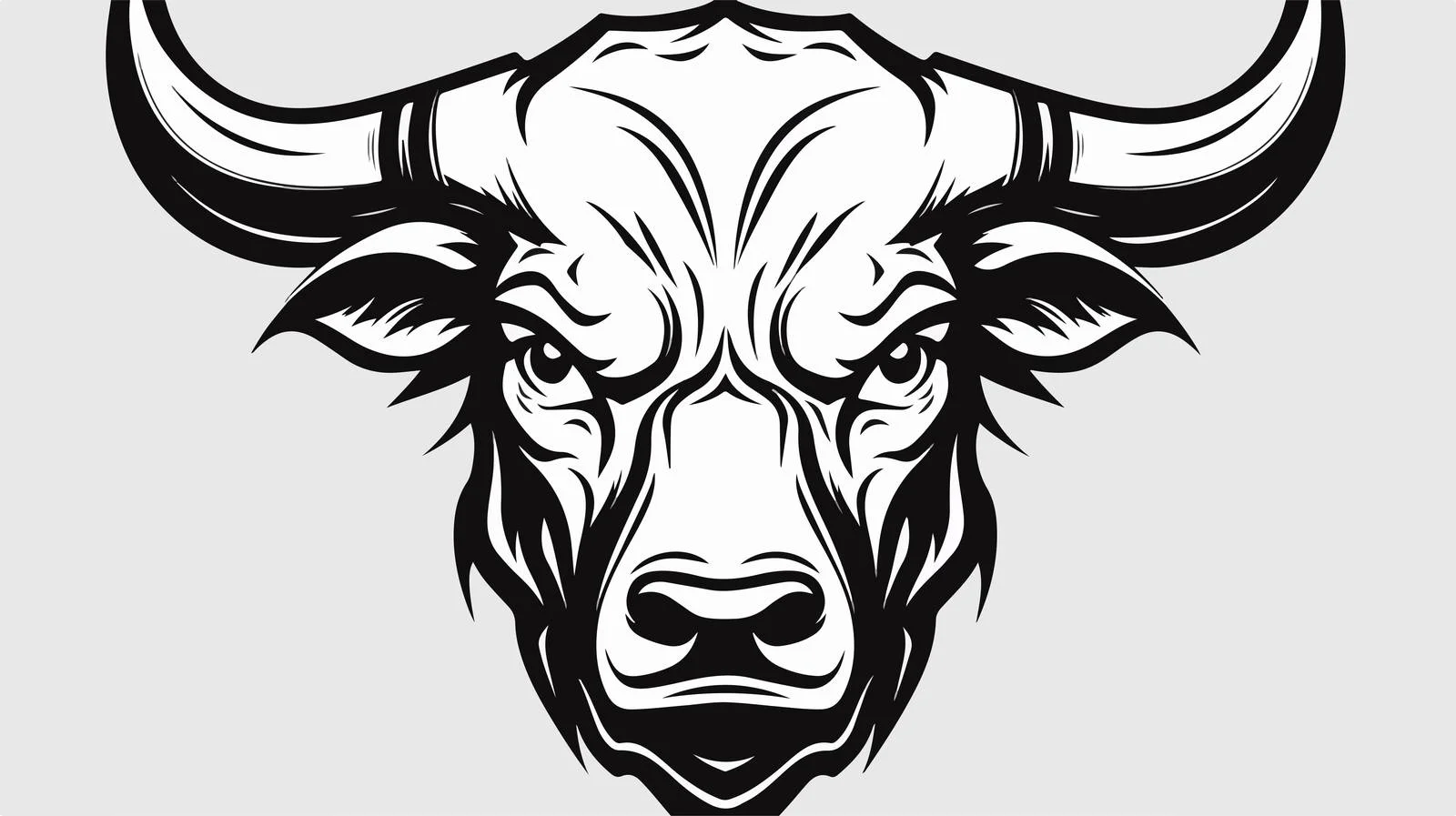Intense Bull Head Logo Design — free download from Dotvec
