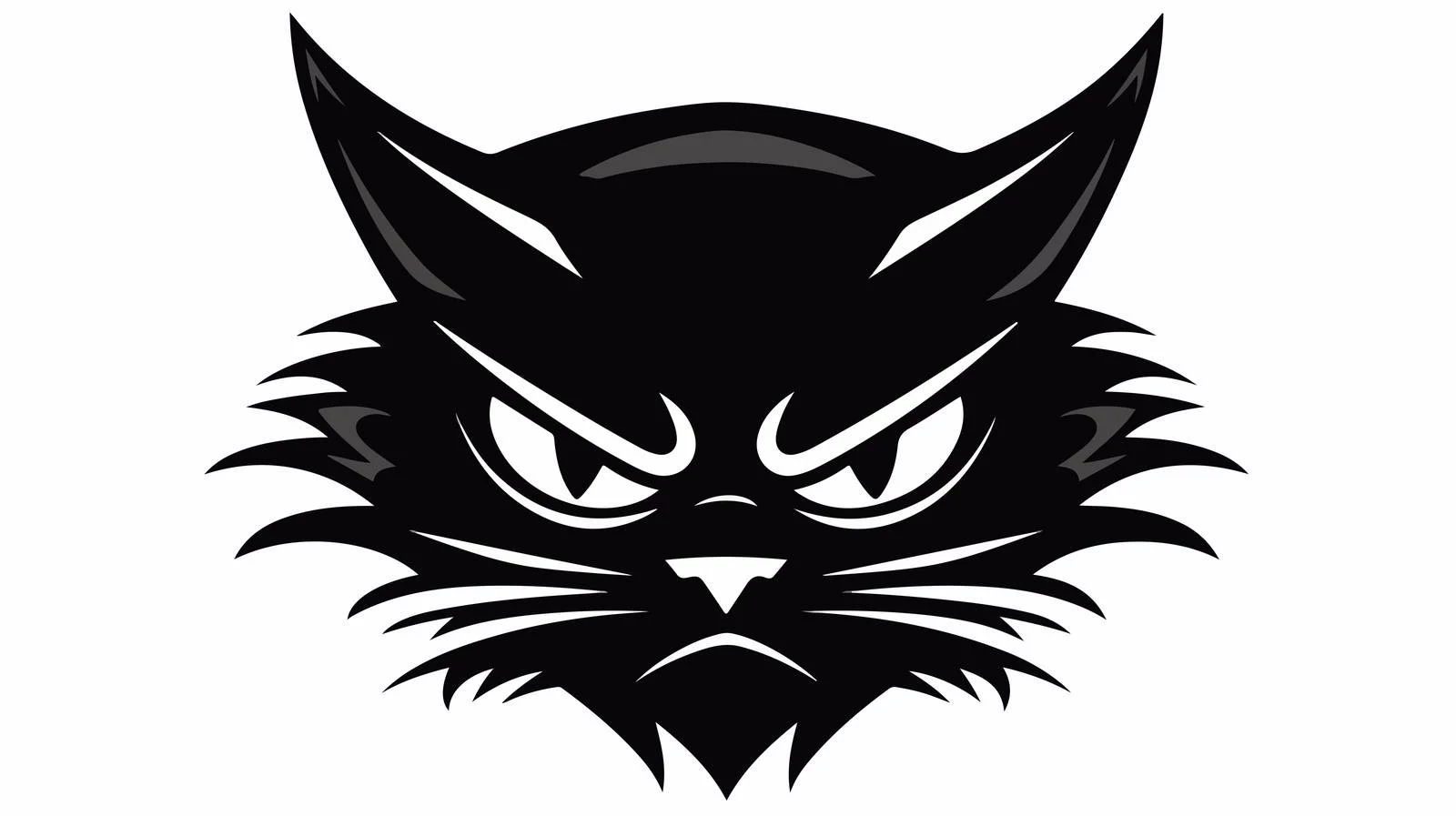 Fierce Cat Head Illustration — free download from Dotvec