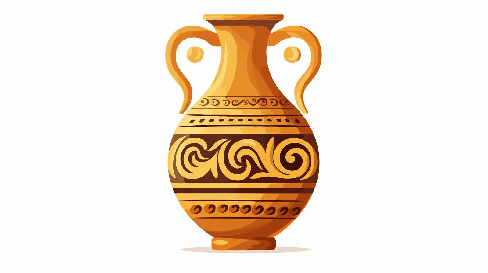Ancient Greek Wine Vase with Meander Pattern — free download from Dotvec