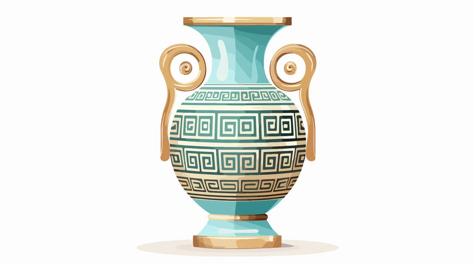Ancient Greek Wine Vase Meander Pattern — free download from Dotvec