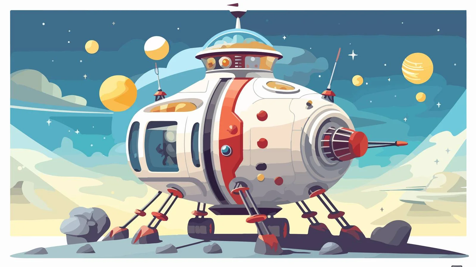 Apollo Spacecraft Exploration Image — free download from Dotvec