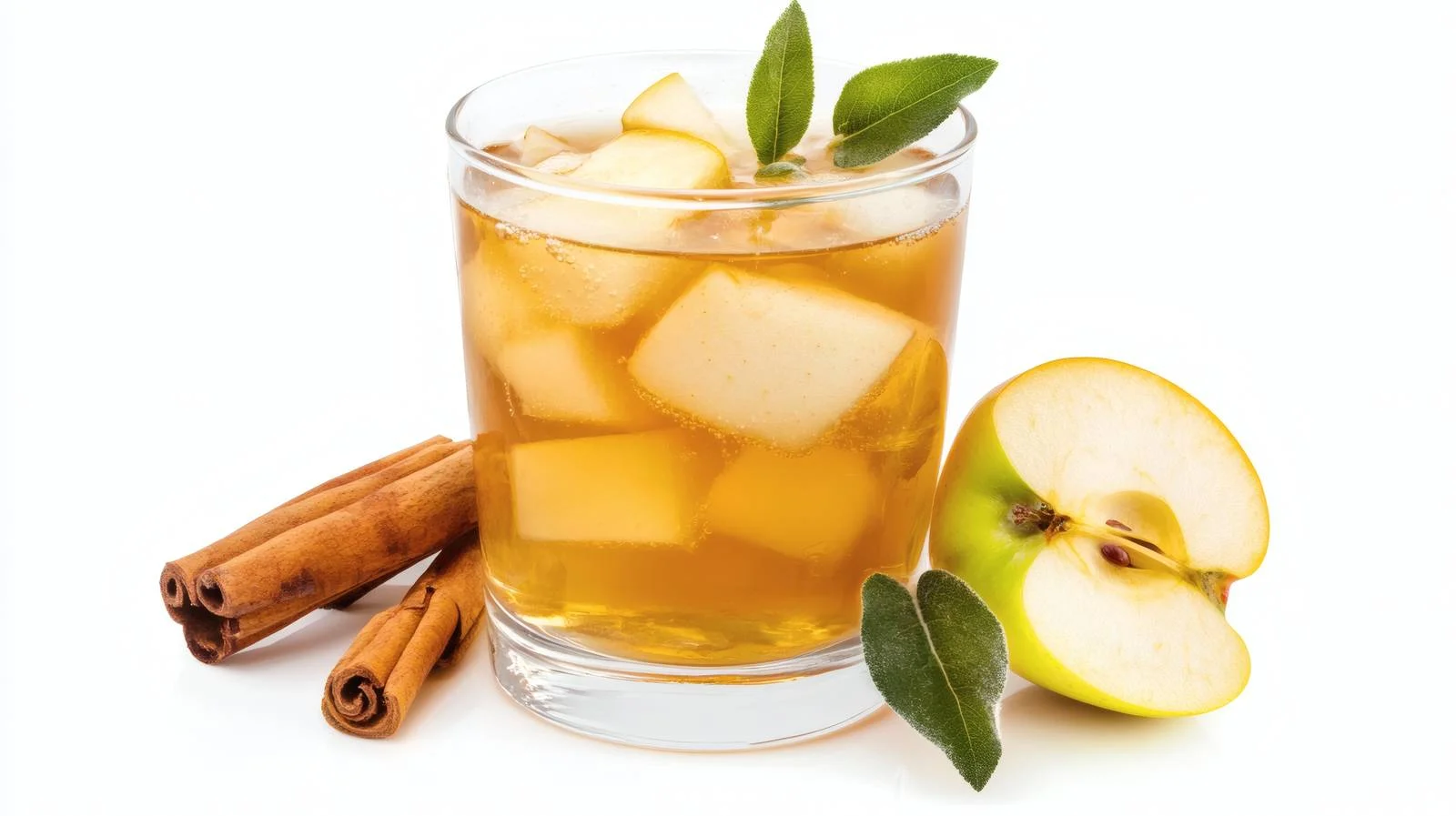 Refreshing Apple Cider Beverage on White — free download from Dotvec