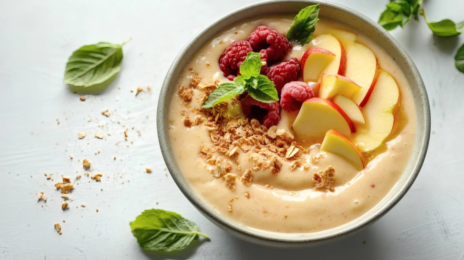 Wholesome Apple Pie Smoothie Bowl Delight — free download from Dotvec
