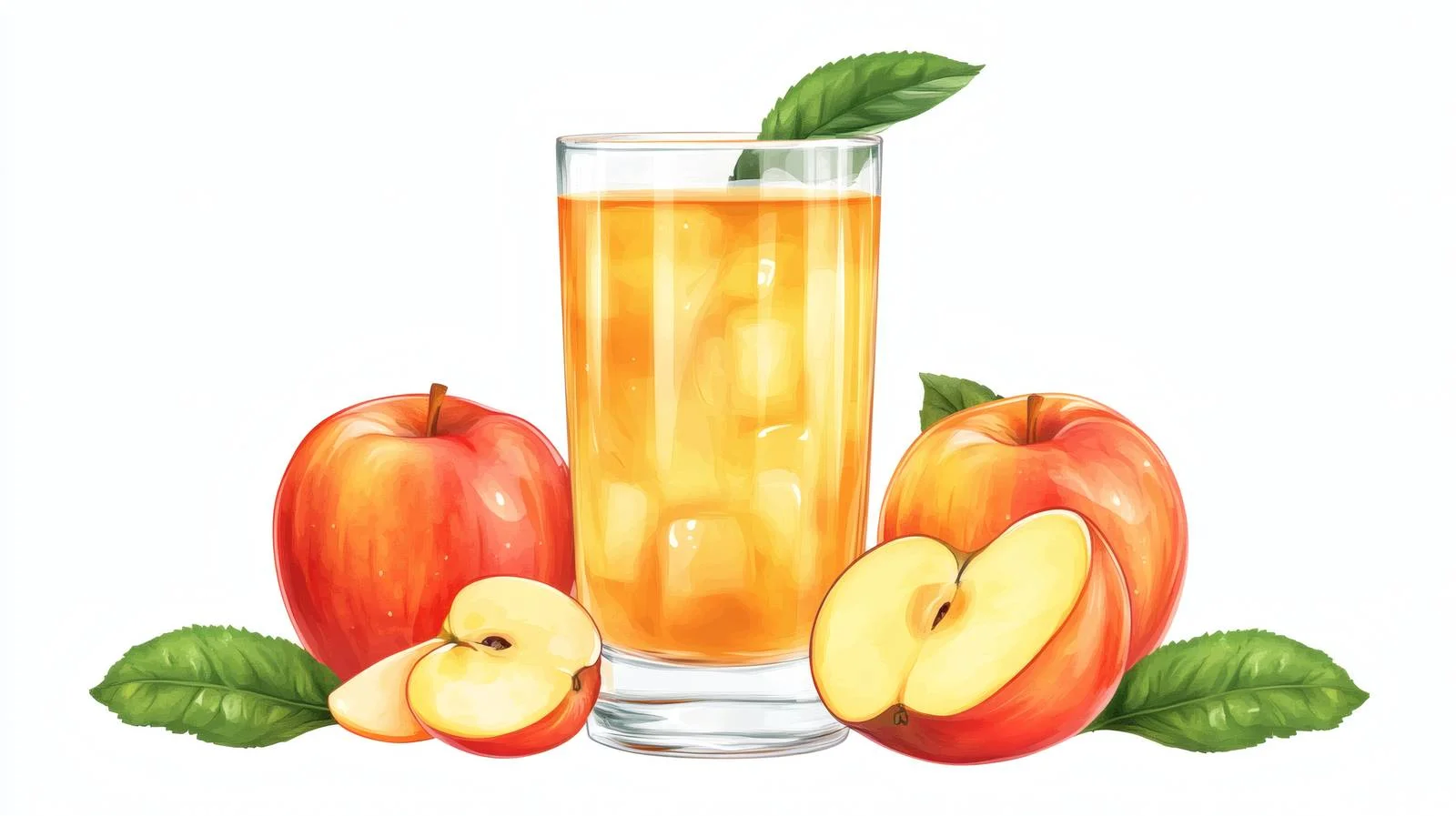 Fresh Apple Cider Drink on White Isolated — free download from Dotvec