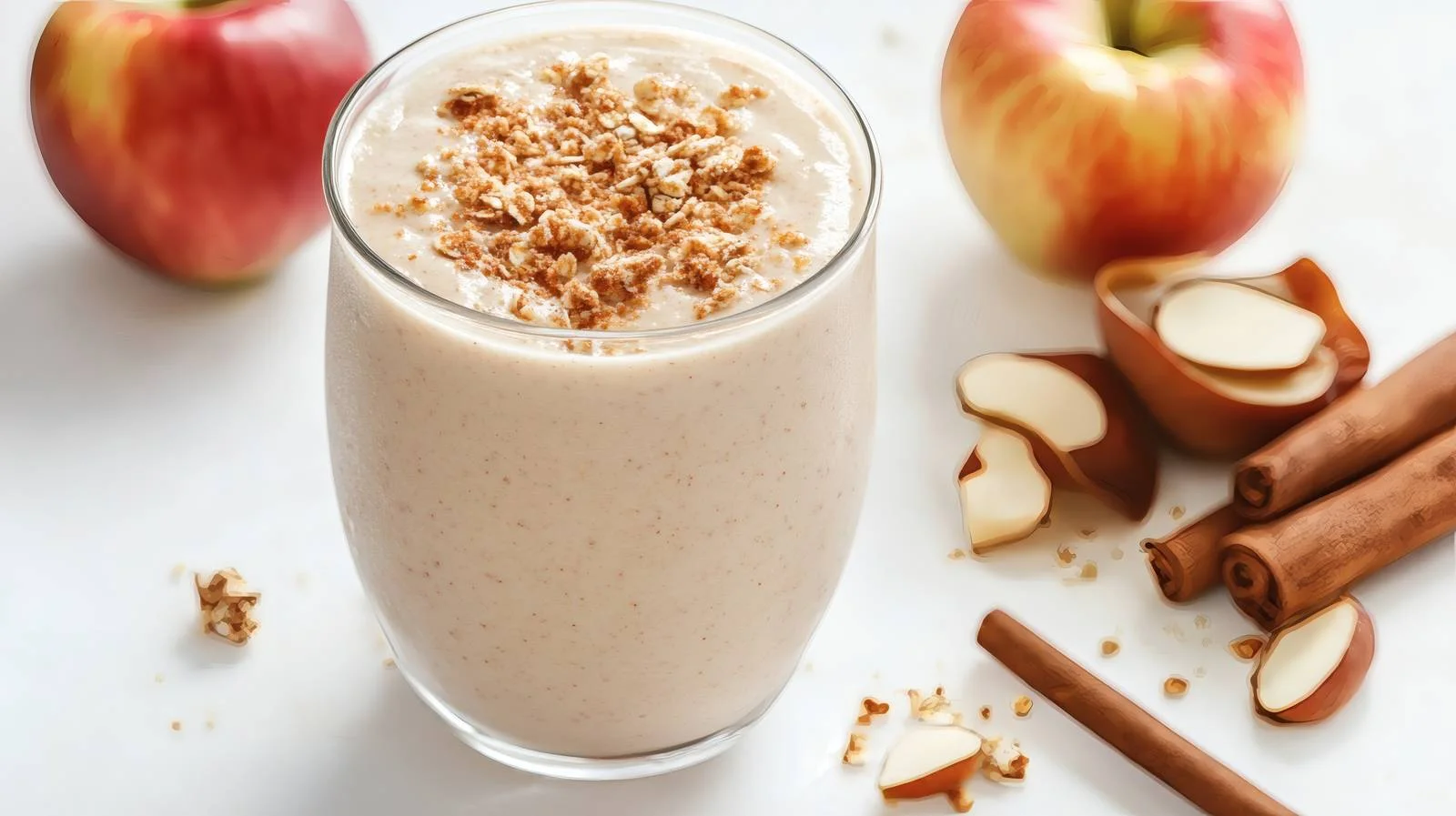Nutritious Apple Pie Protein Smoothie Drink — free download from Dotvec