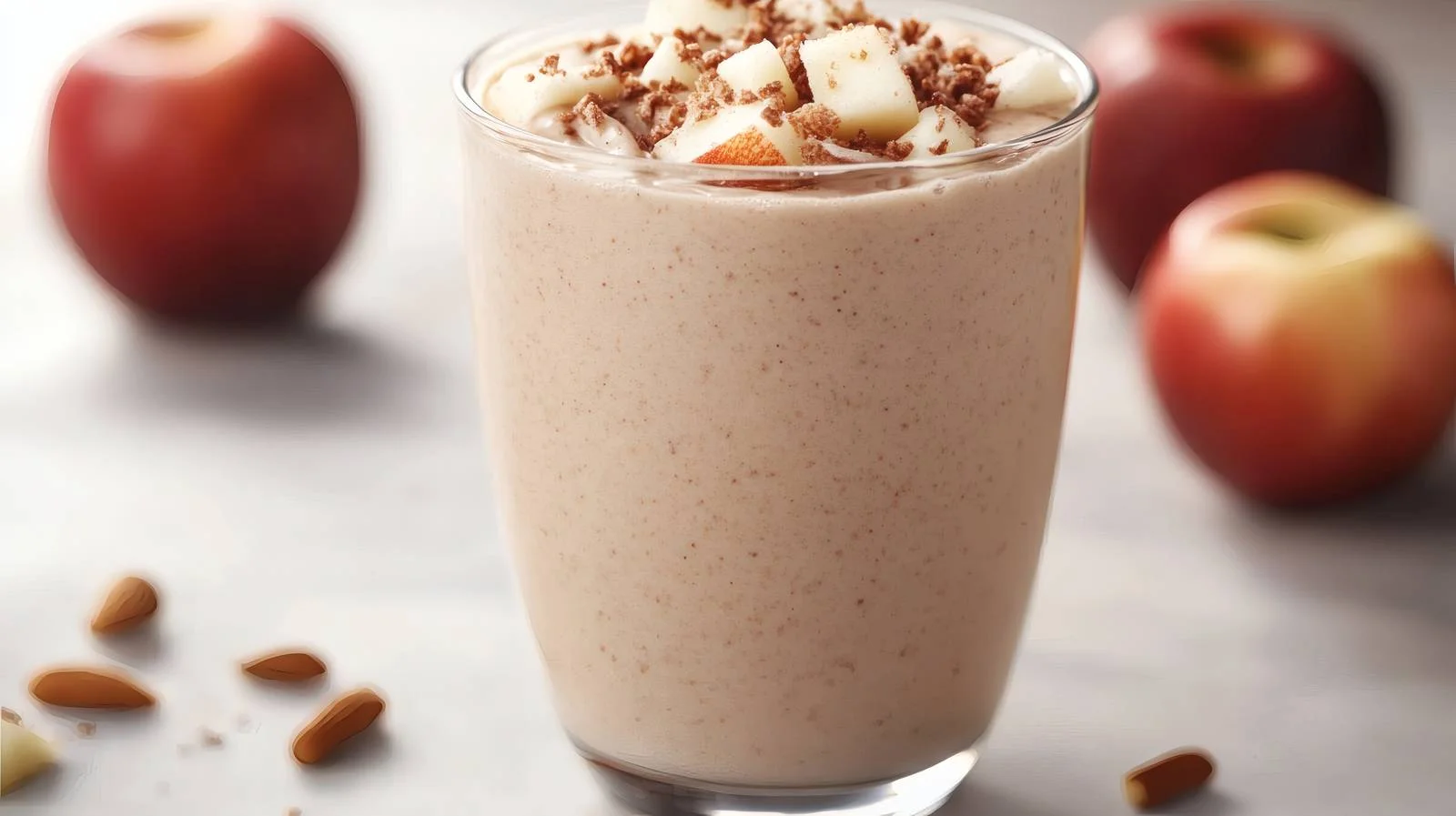 Apple Pie Protein Smoothie on White — free download from Dotvec