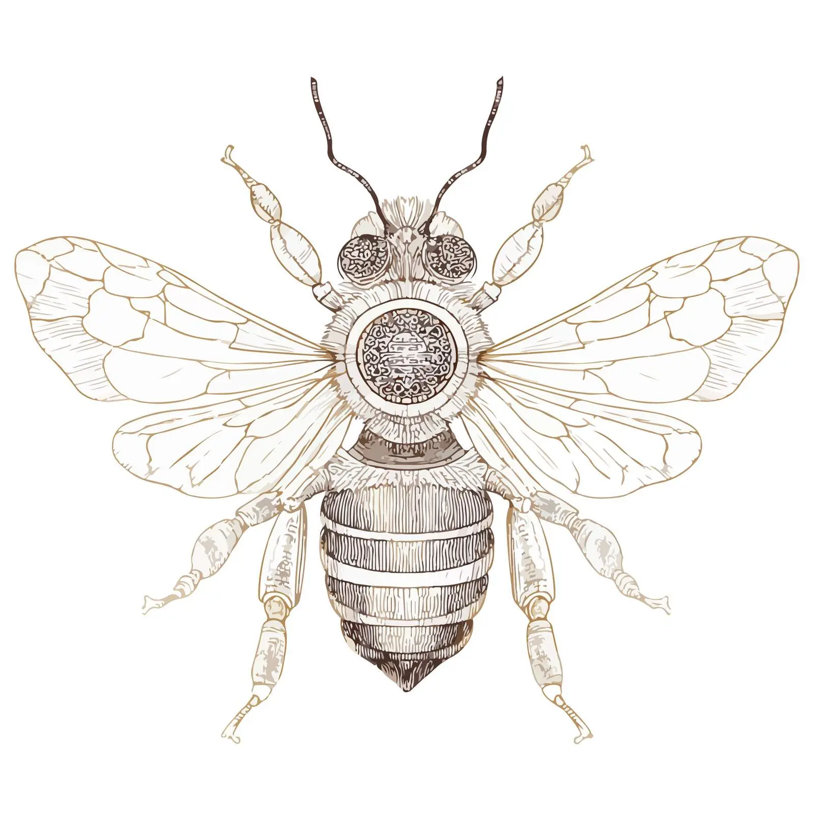 Applique Bee Embroidery Vector Design — free download from Dotvec
