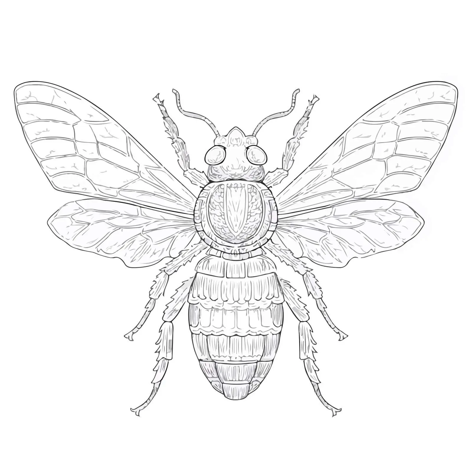 Bee Applique Embroidery Vector Design — free download from Dotvec