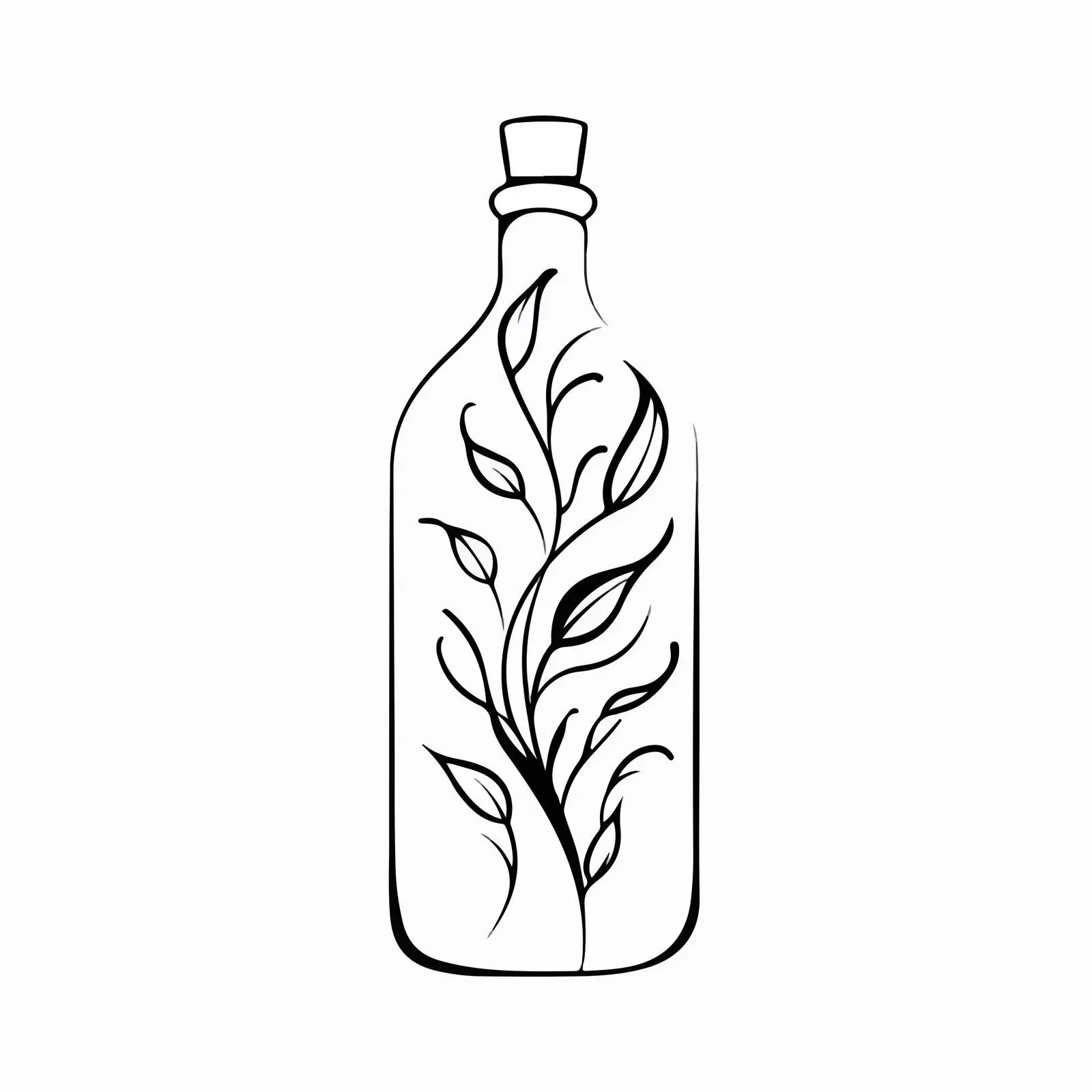 Applique Embroidery Bottle Vector Design — free download from Dotvec