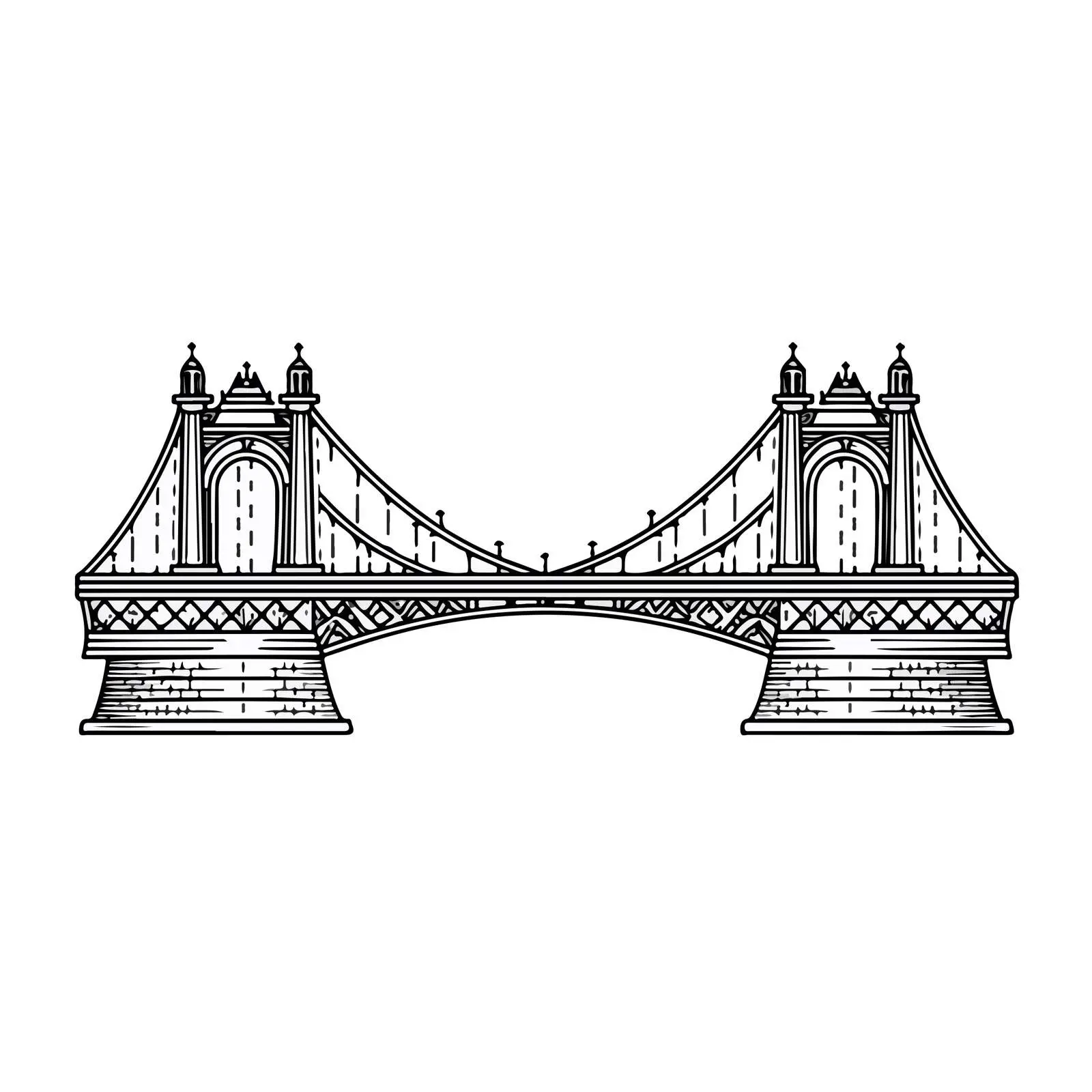 Applique Bridge Embroidery Vector Design — free download from Dotvec