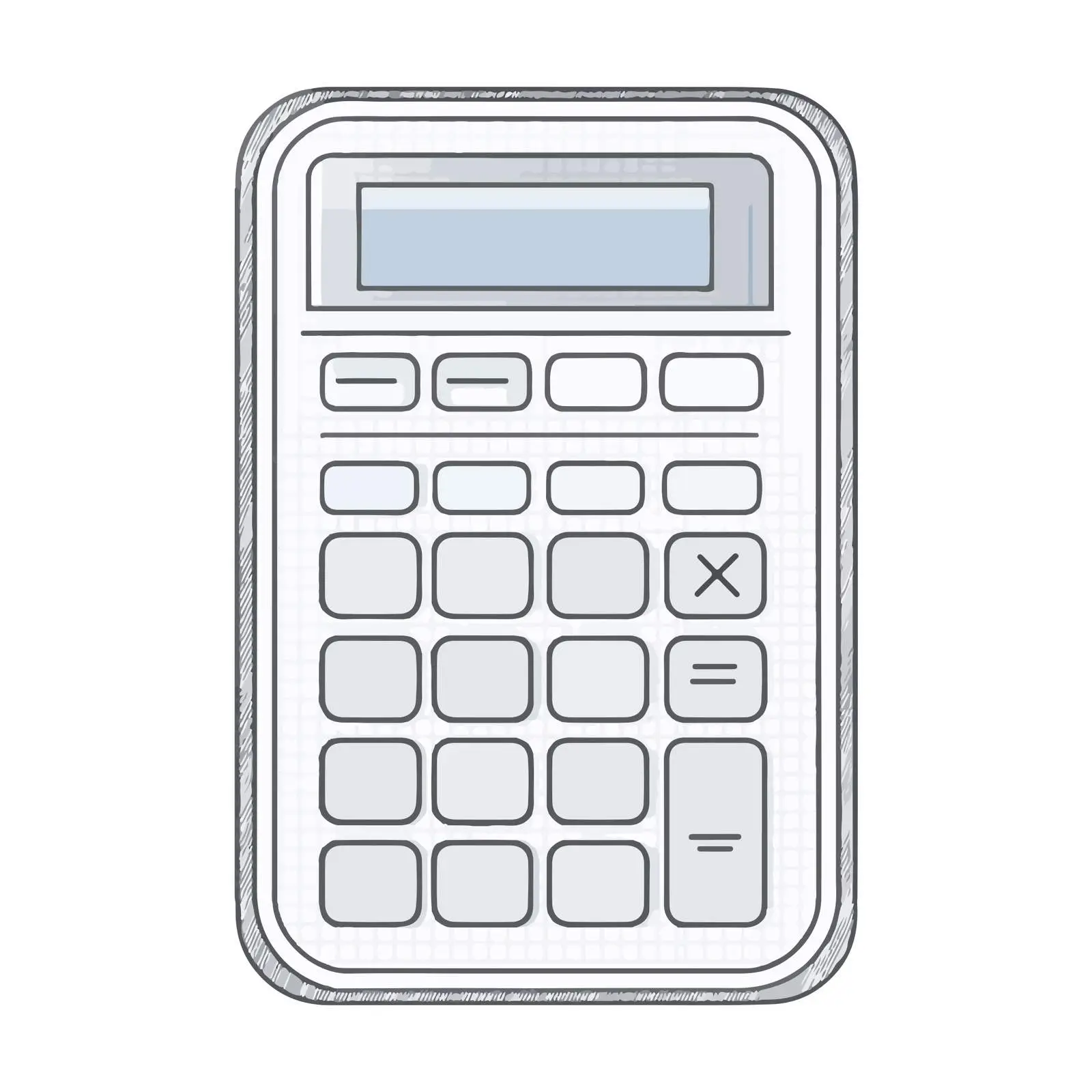 Calculator Embroidery Line Art Design — free download from Dotvec