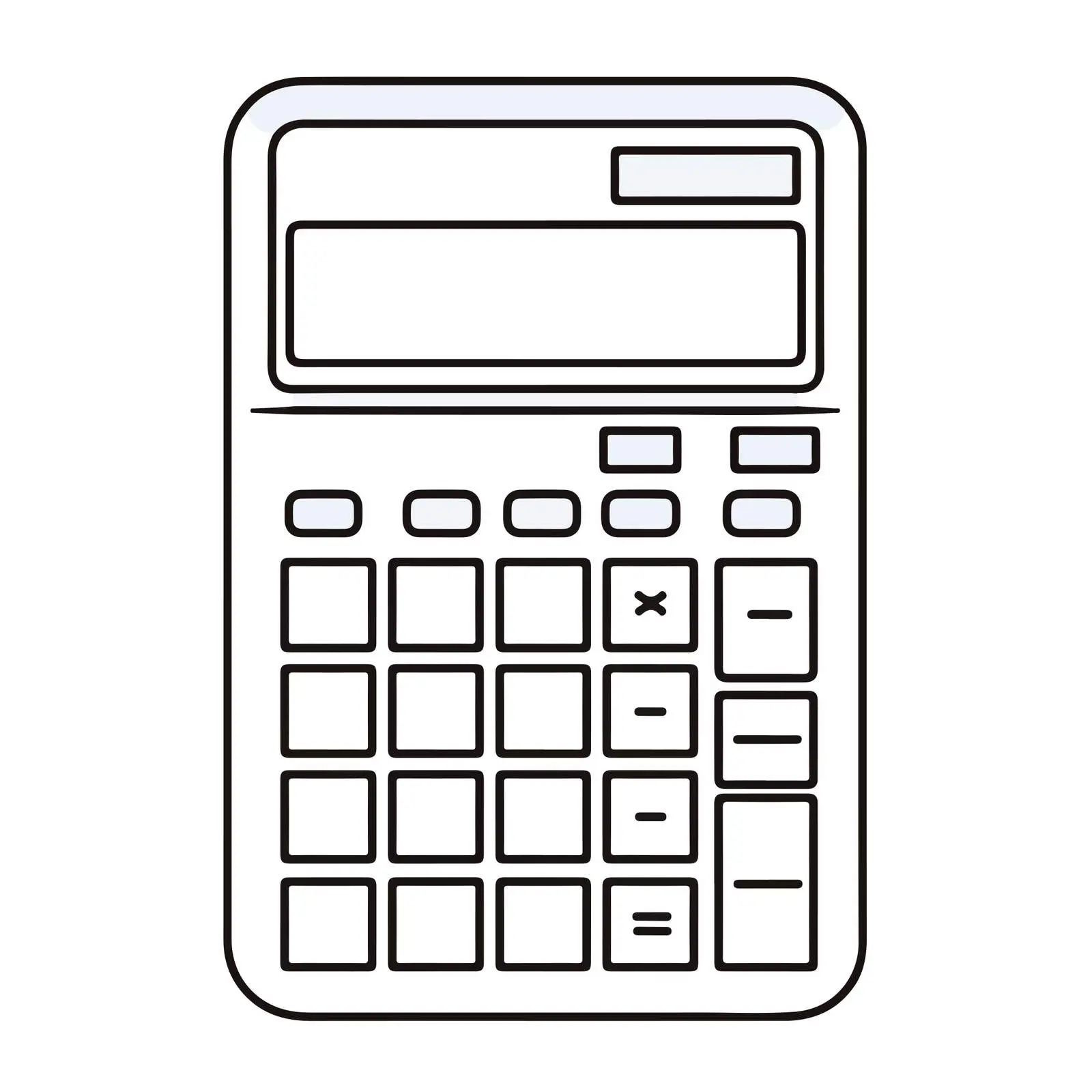 Calculator Applique Line Art Vector Design — free download from Dotvec