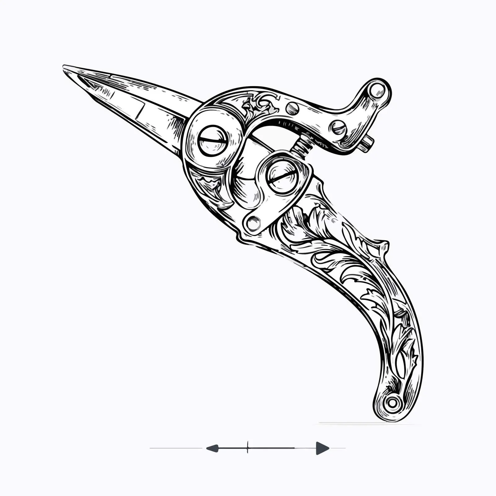 Applique Style Clamp Embroidery Vector Design — free download from Dotvec