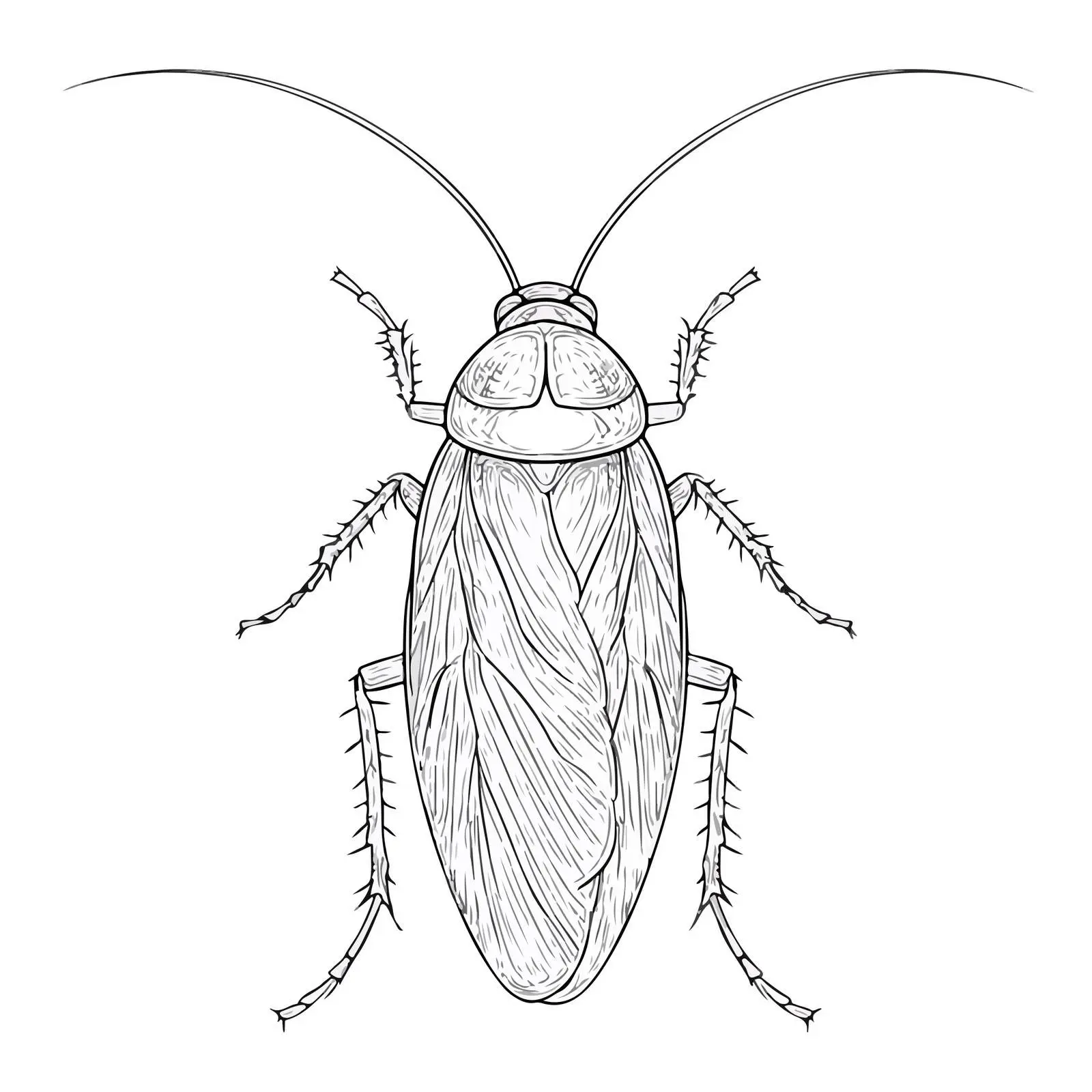 Applique Cockroach Line Art Embroidery Vector — free download from Dotvec