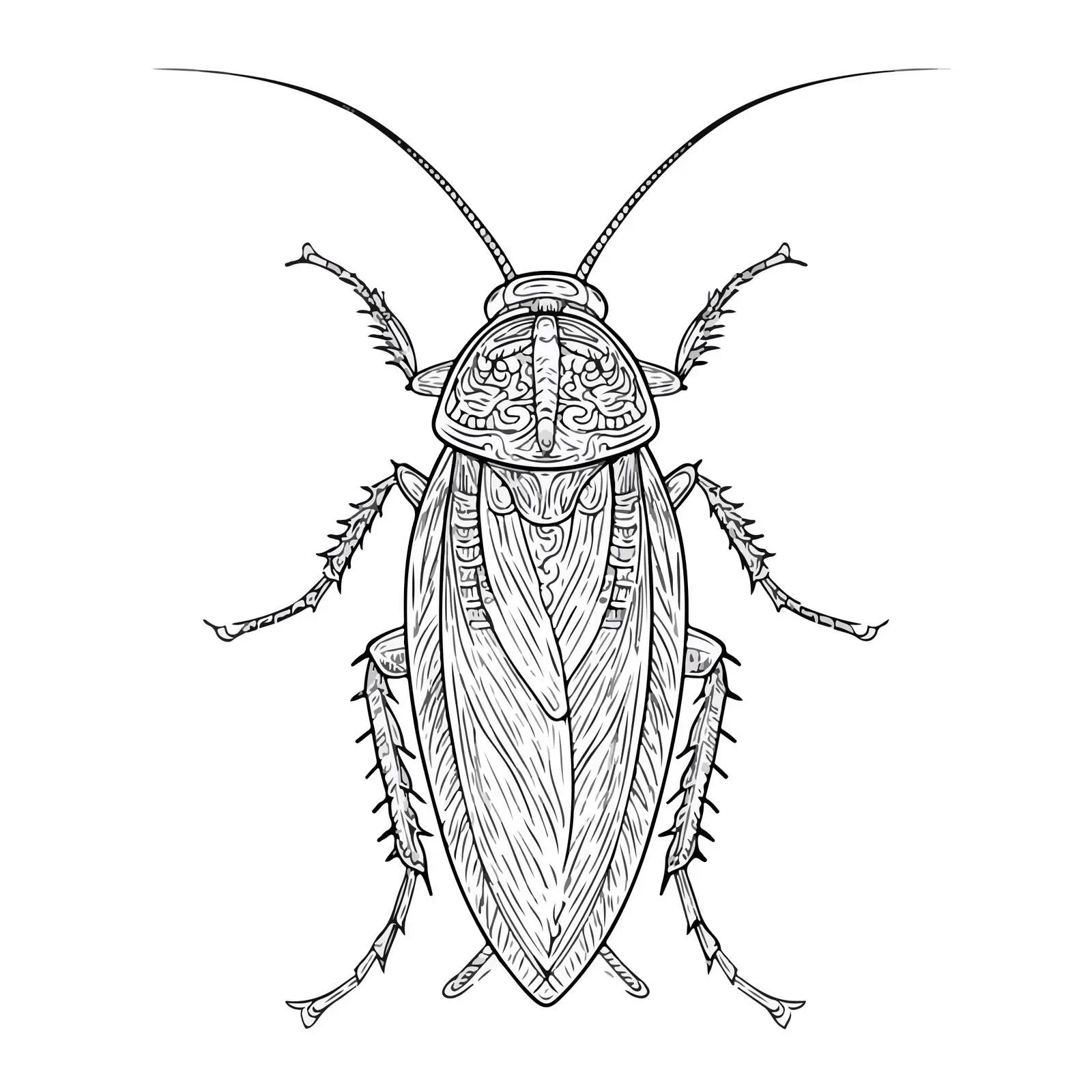 Applique Cockroach Embroidery Vector Design — free download from Dotvec