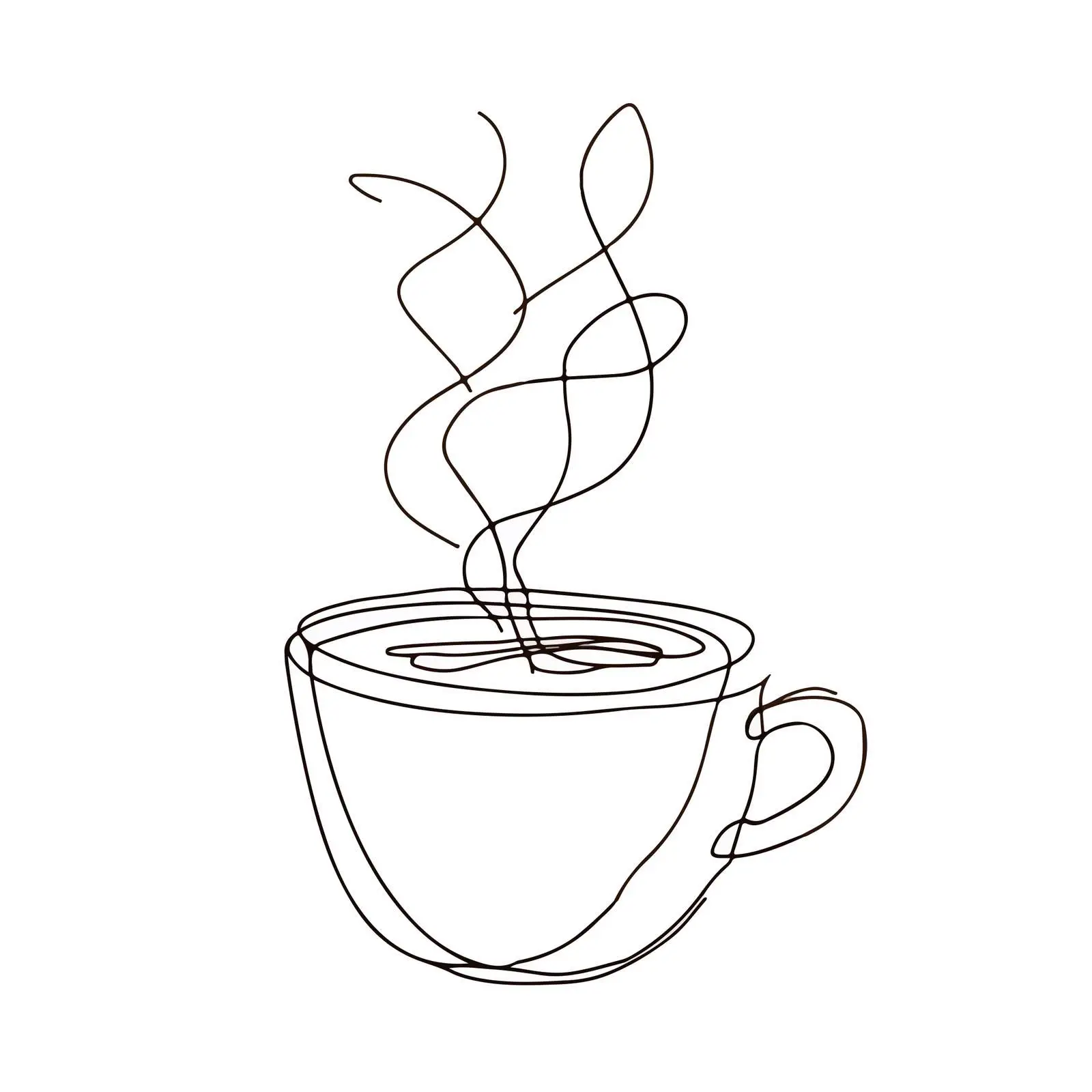 Applique Coffee Mug Embroidery Vector Art — free download from Dotvec