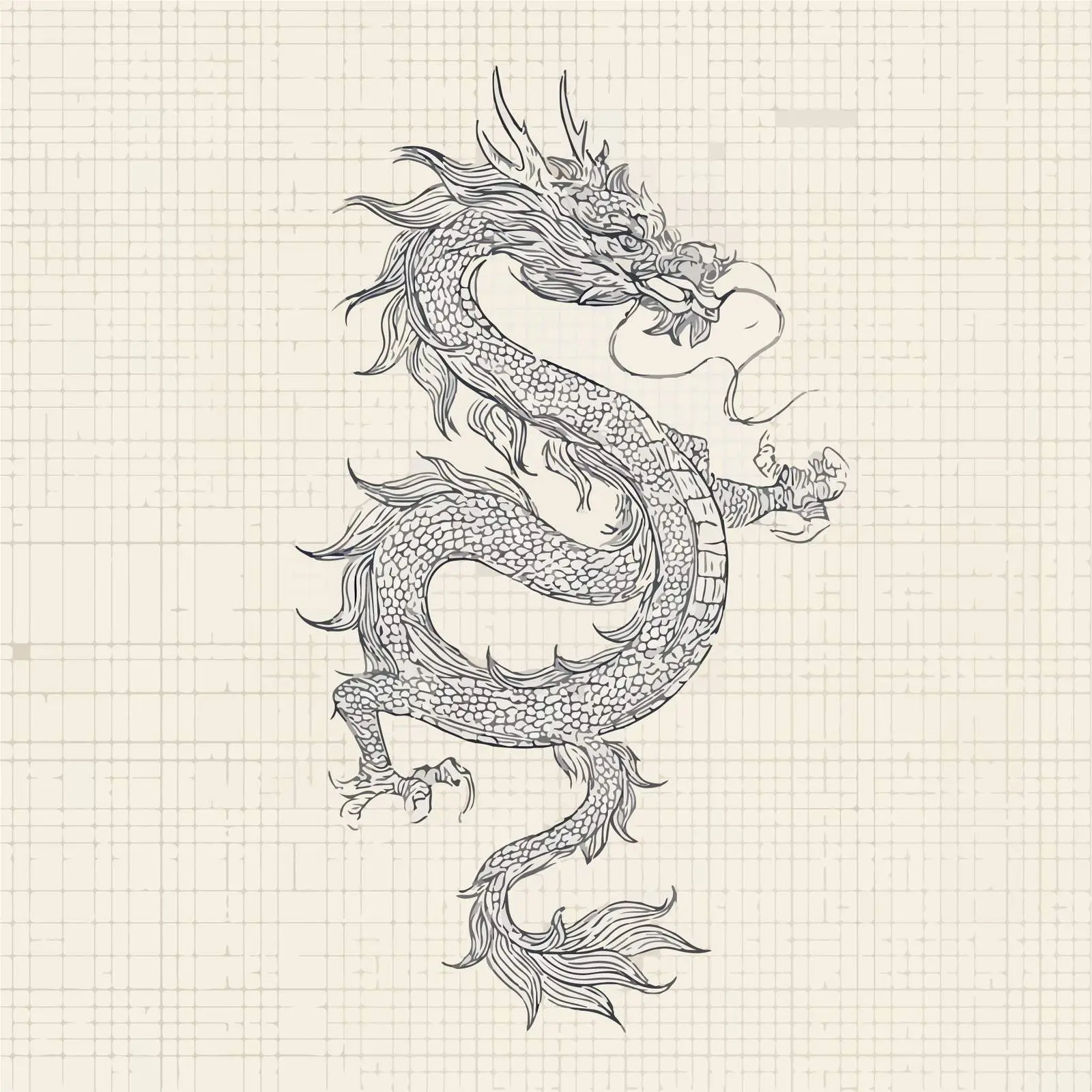 Dragon Applique Embroidery Vector Design — free download from Dotvec