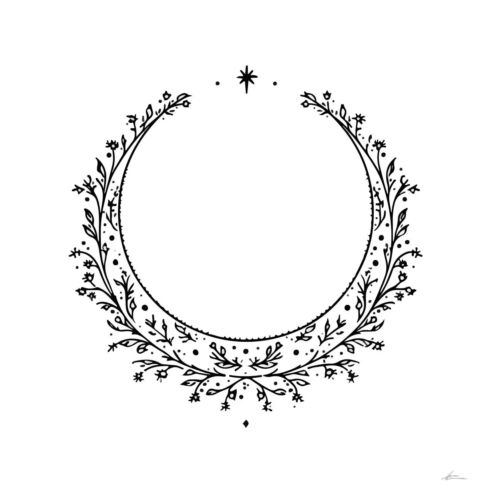 Eid Crescent Applique Vector Embroidery — free download from Dotvec