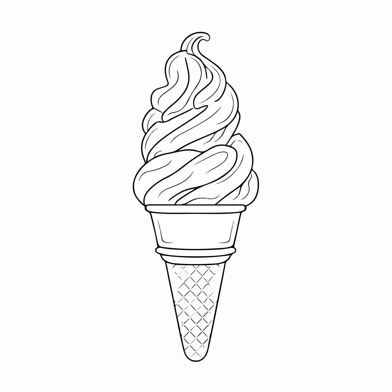 Applique Ice Cream Cone Embroidery Art — free download from Dotvec